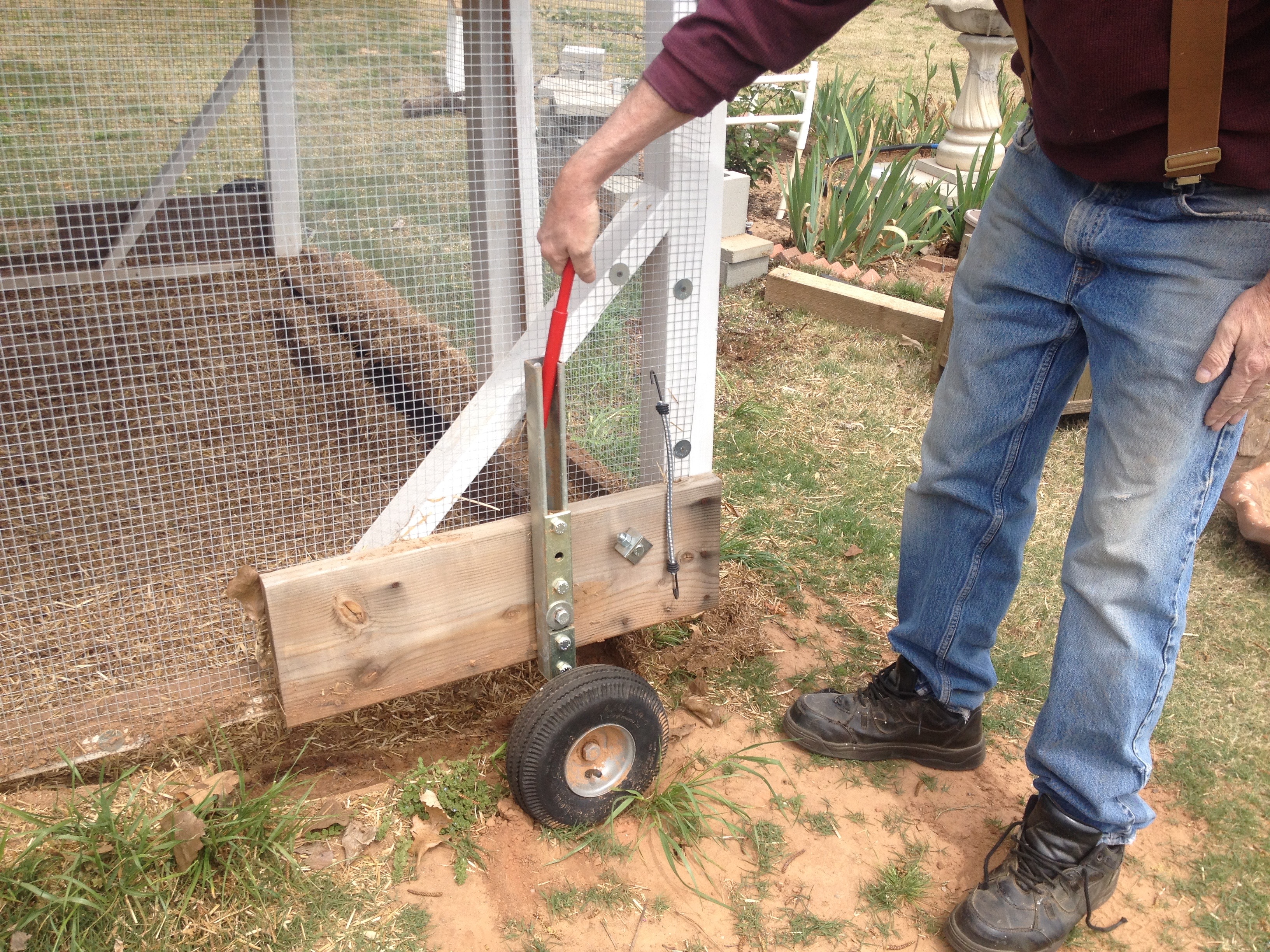 Getting the wheel ready.