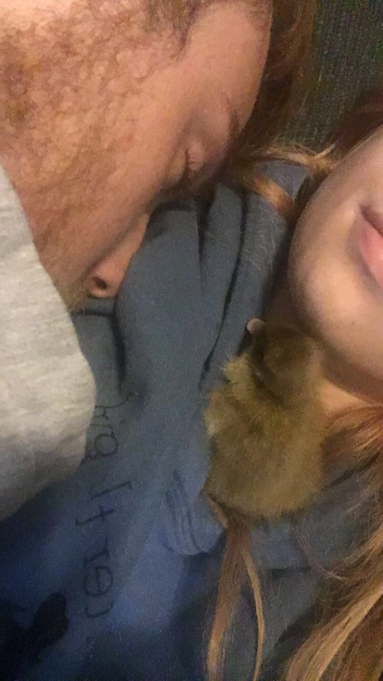 Gil loves cuddle time!