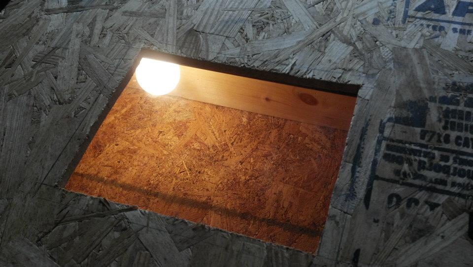 Glass window for viewing the hatching process