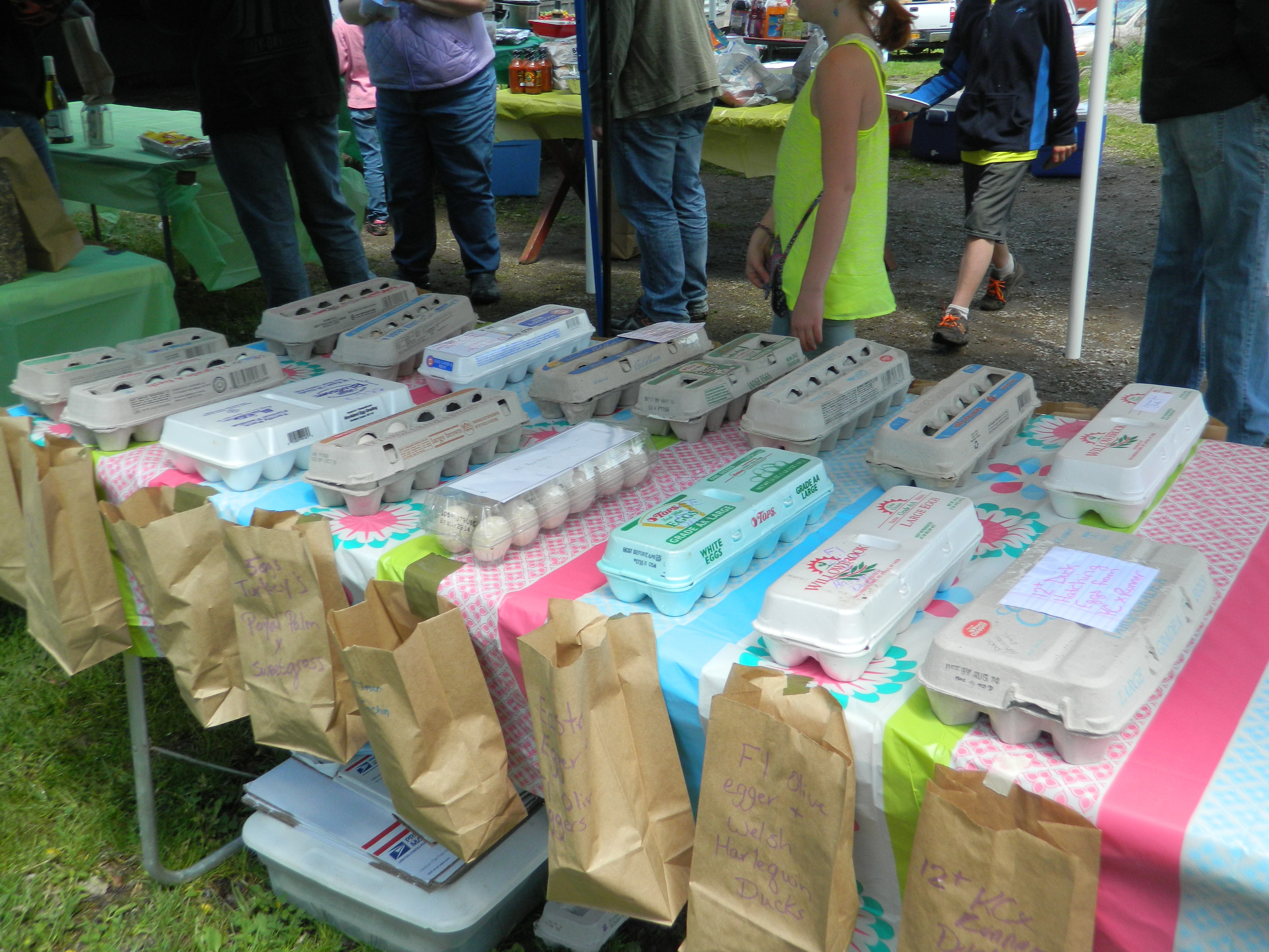 Got hatching eggs???  Baking cleaned up on that raffle table!