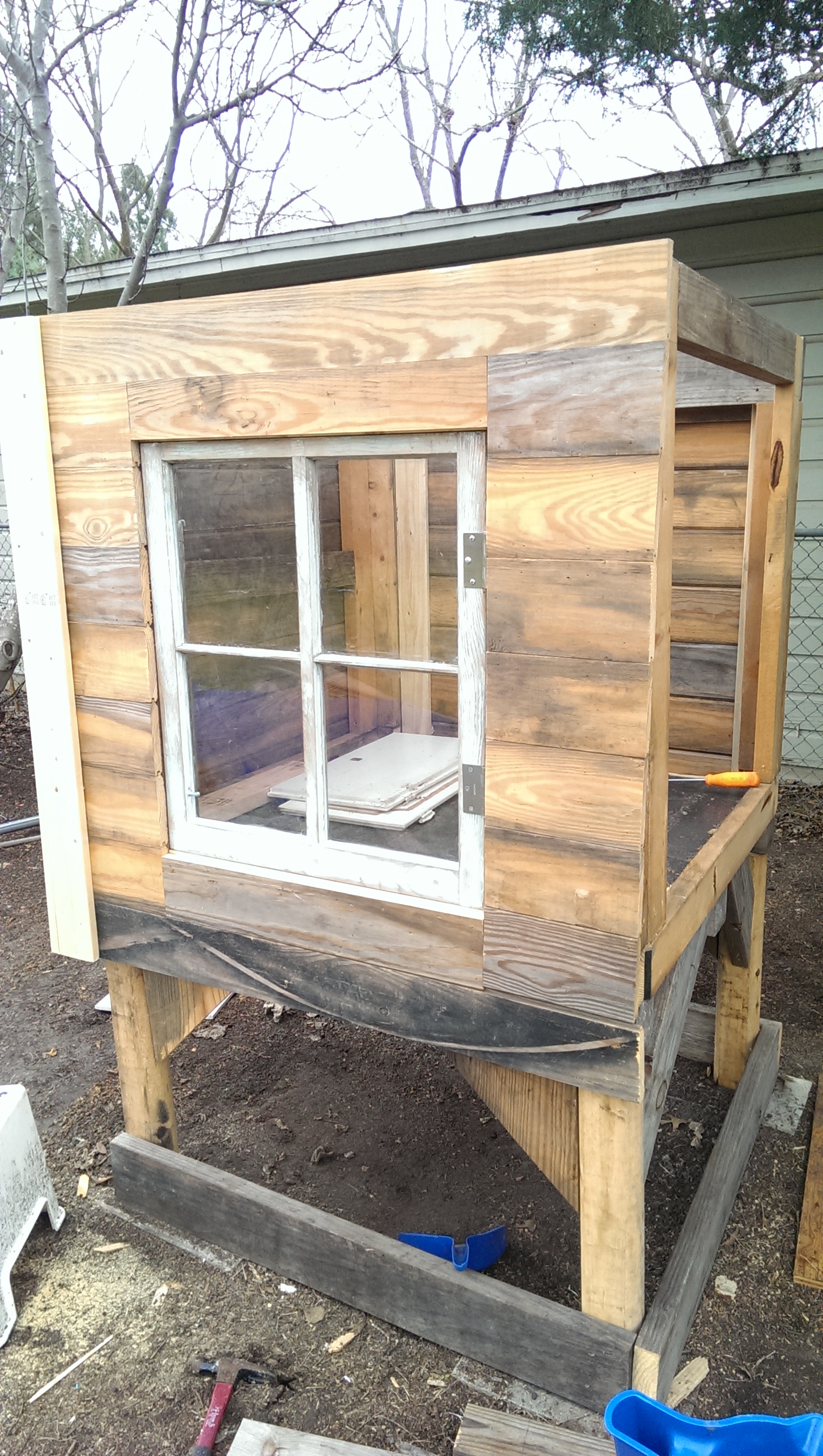 Got the antique window in from my Mom :D