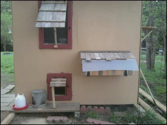 got the roofing materials all laid out now to attach them and trim things up
