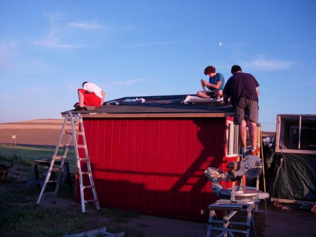 Got the whole crew working.