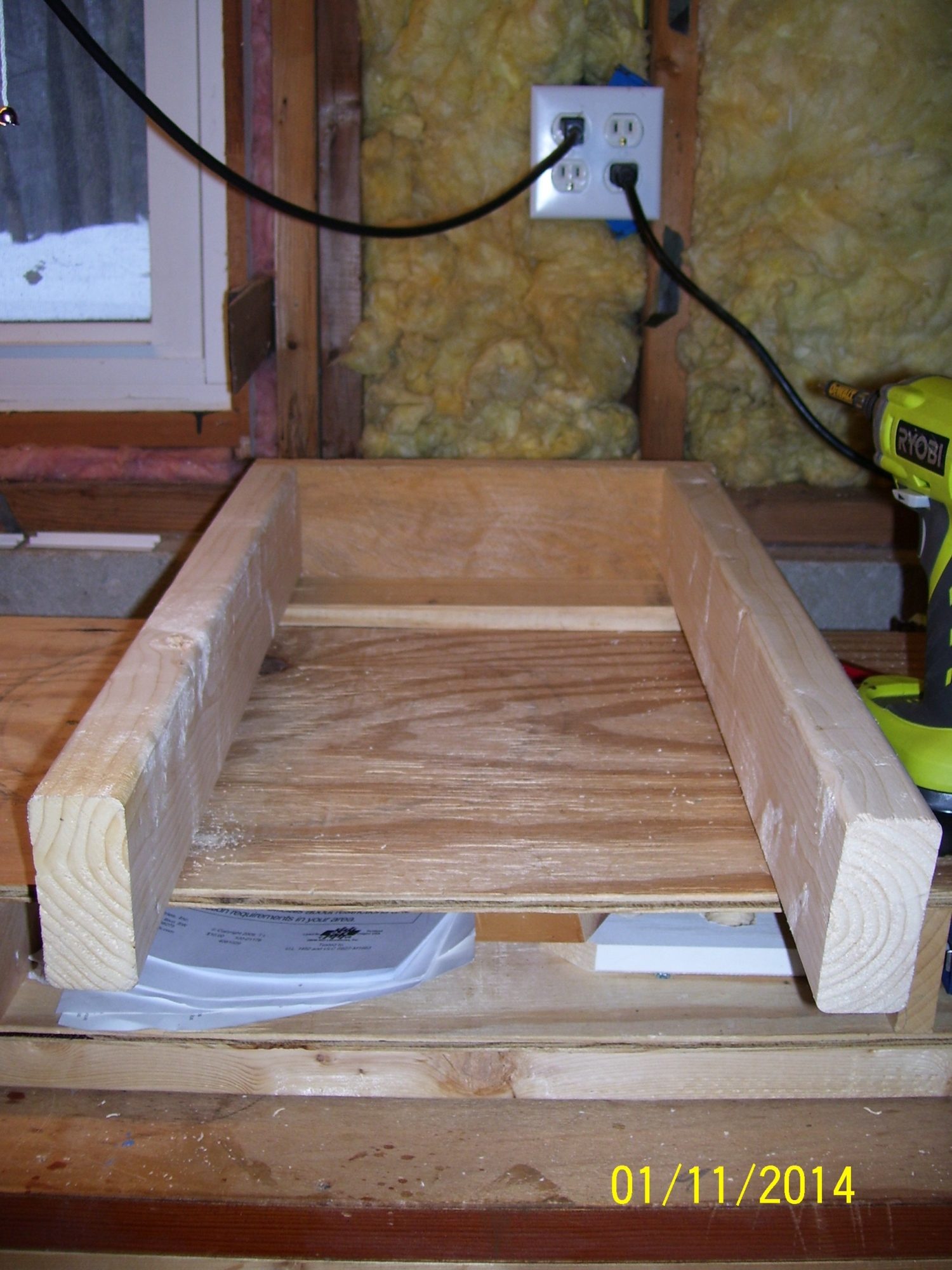 grass box for chickens.