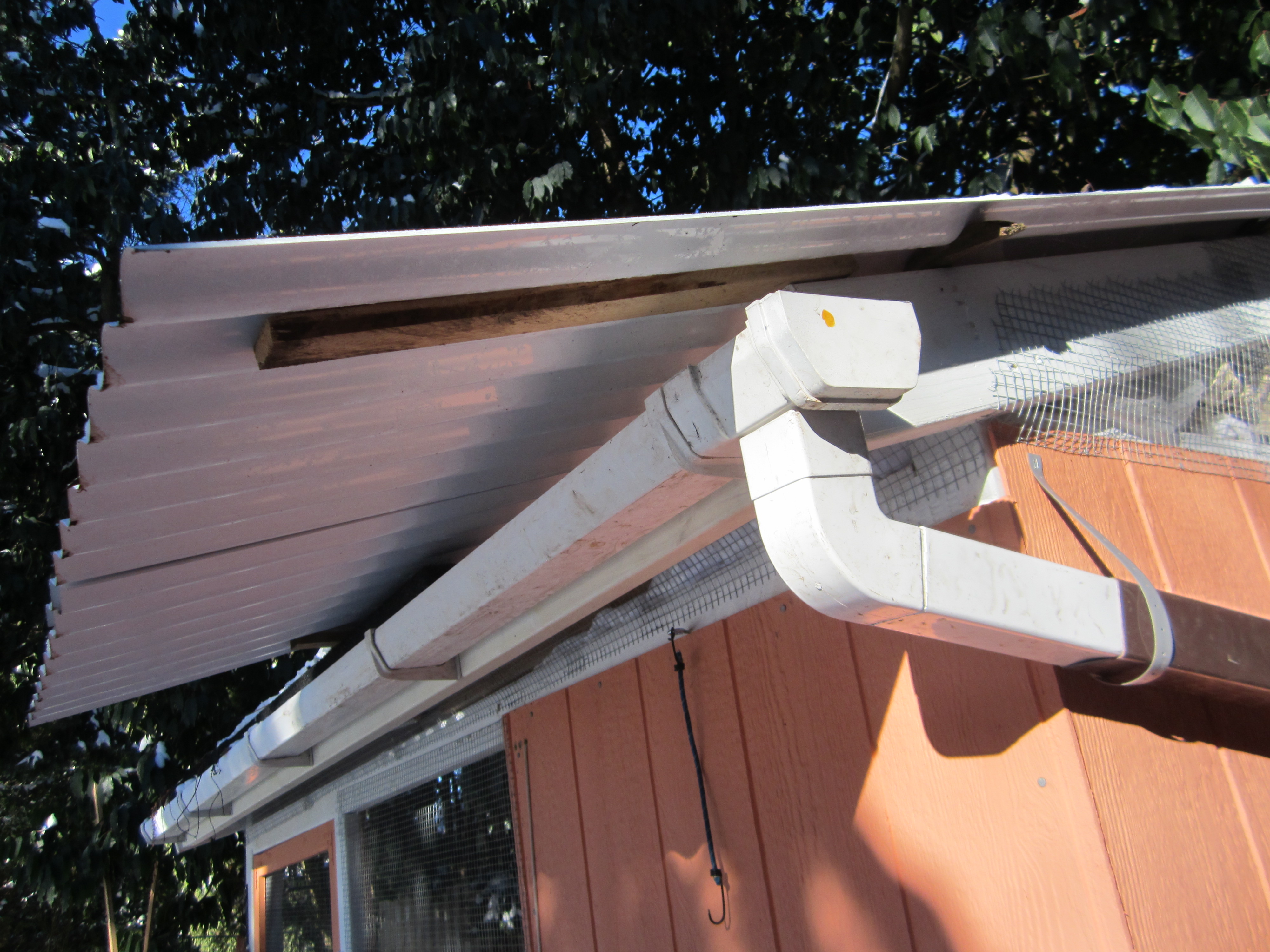 Gutter for our watering system
