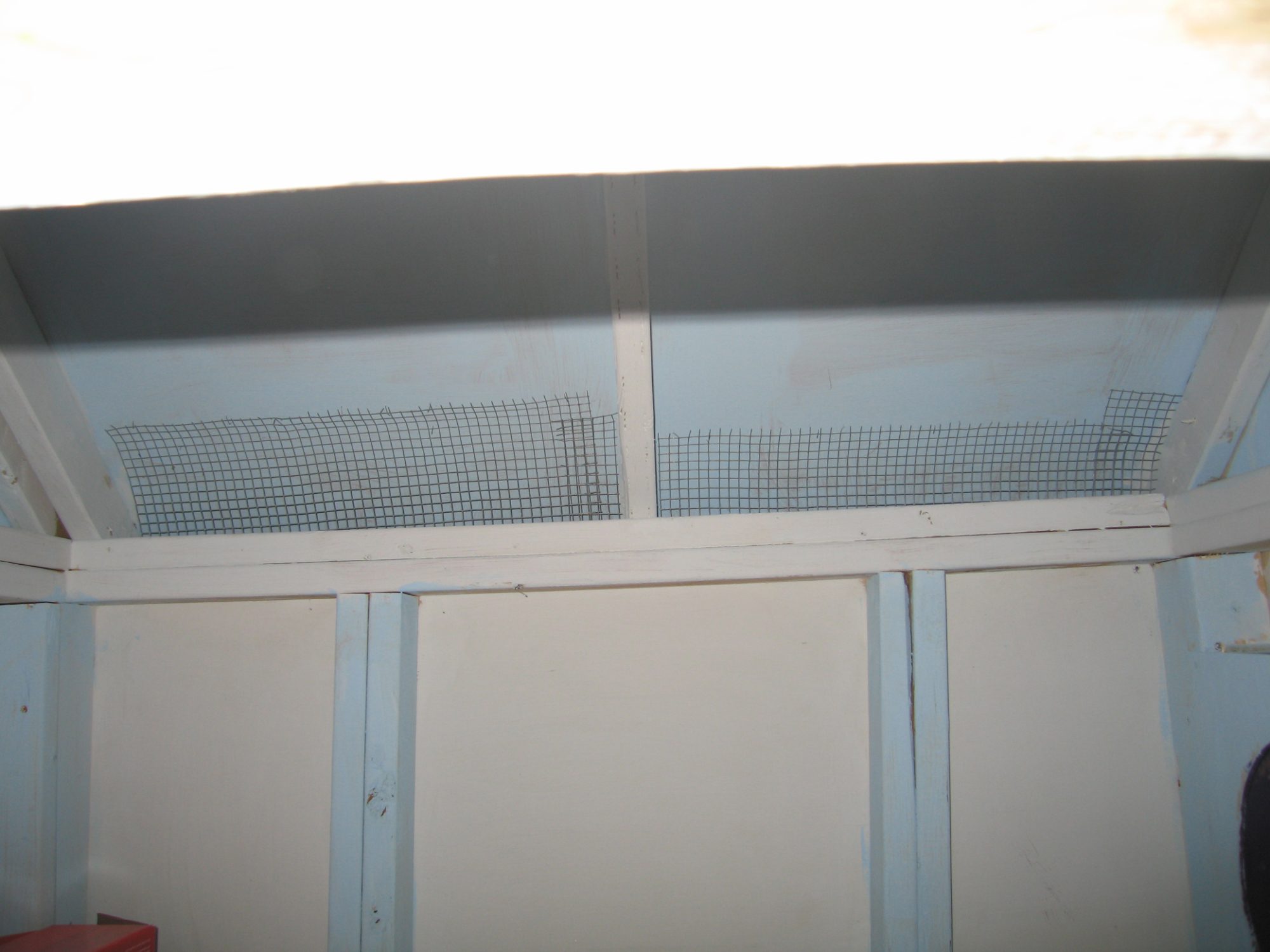 hardware cloth over vent openings