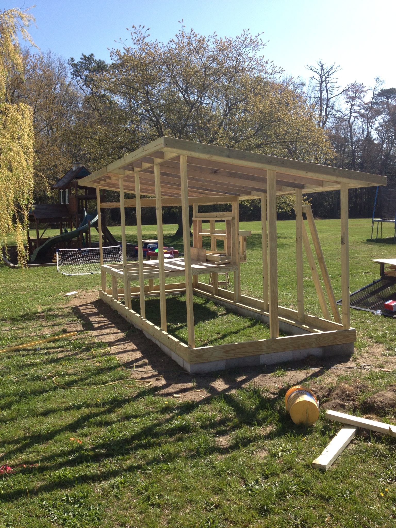 Hen house started