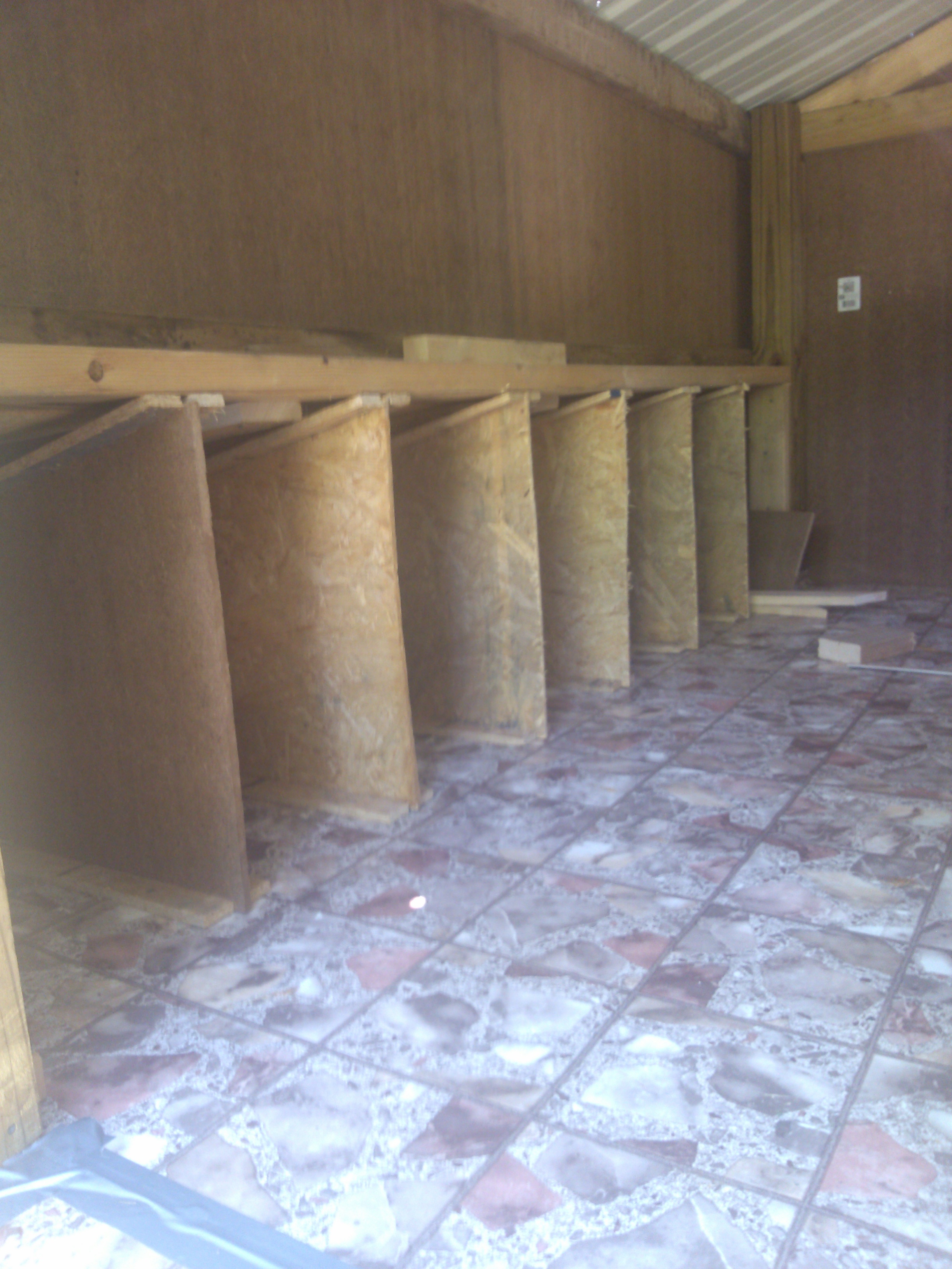 Here are the 7 nesting boxes.  I hope they are big enough.  18"hx12"w22"d