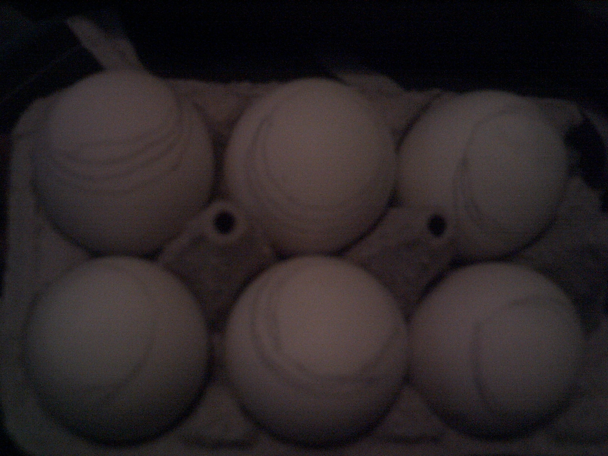 here is a pic of the air cells then the individual egg's since my camera can't pick up anything but the air cell now..bummer