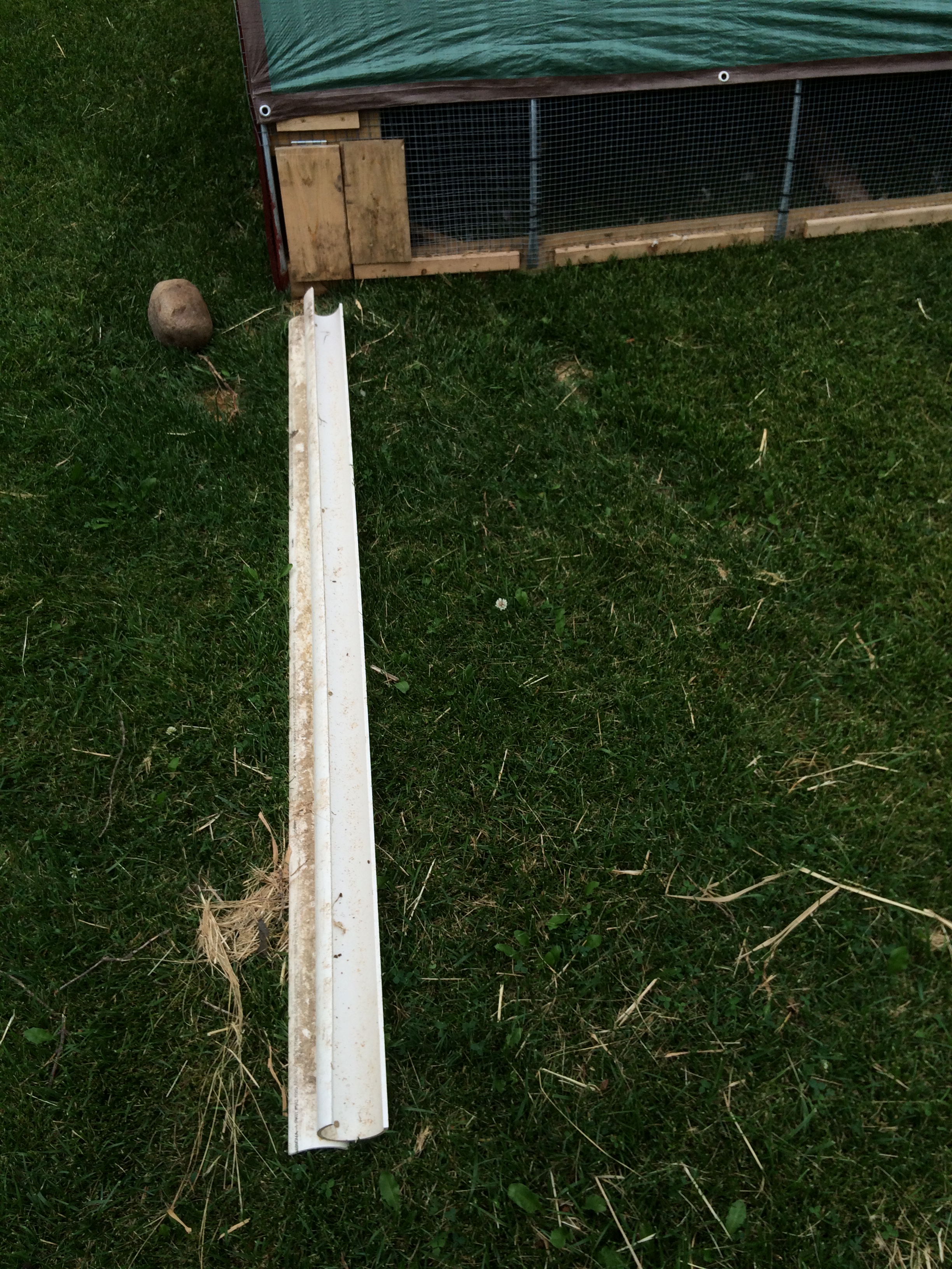 Here is the trough pulled out for filling.