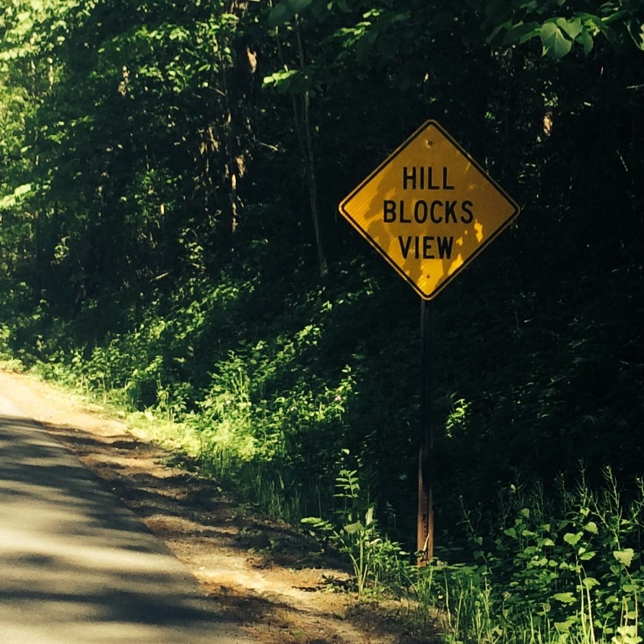 hill blocks view.jpg If only this sign had Braille! BackYard Chickens Learn How to Raise