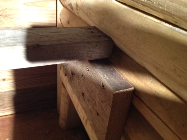 How we added the roosts. We did the same on both sides.