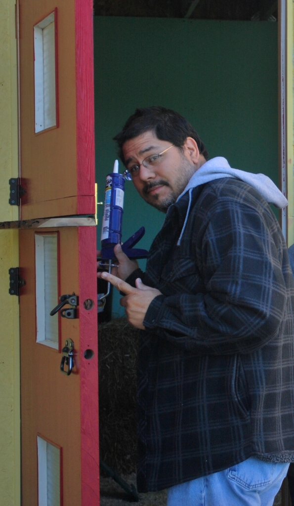 I asked for a split door (door donated by friends too) and he did it! for me!