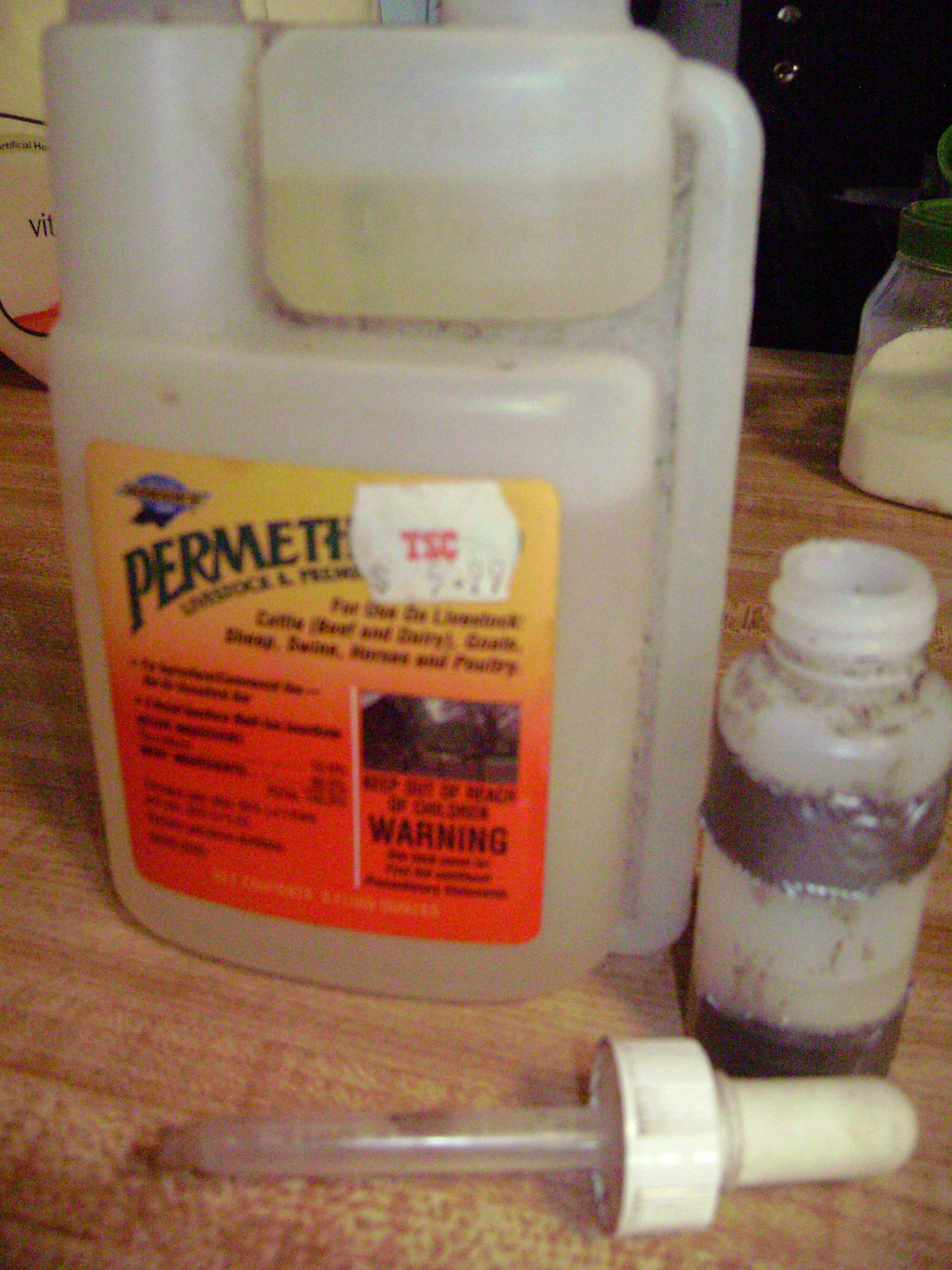 I do not prefer chemicals, but i do use this to clear out leg mites and treat lice/mites. It works great and is less than $10!  My bottle is a year old and i haven't used much, very cost effective.