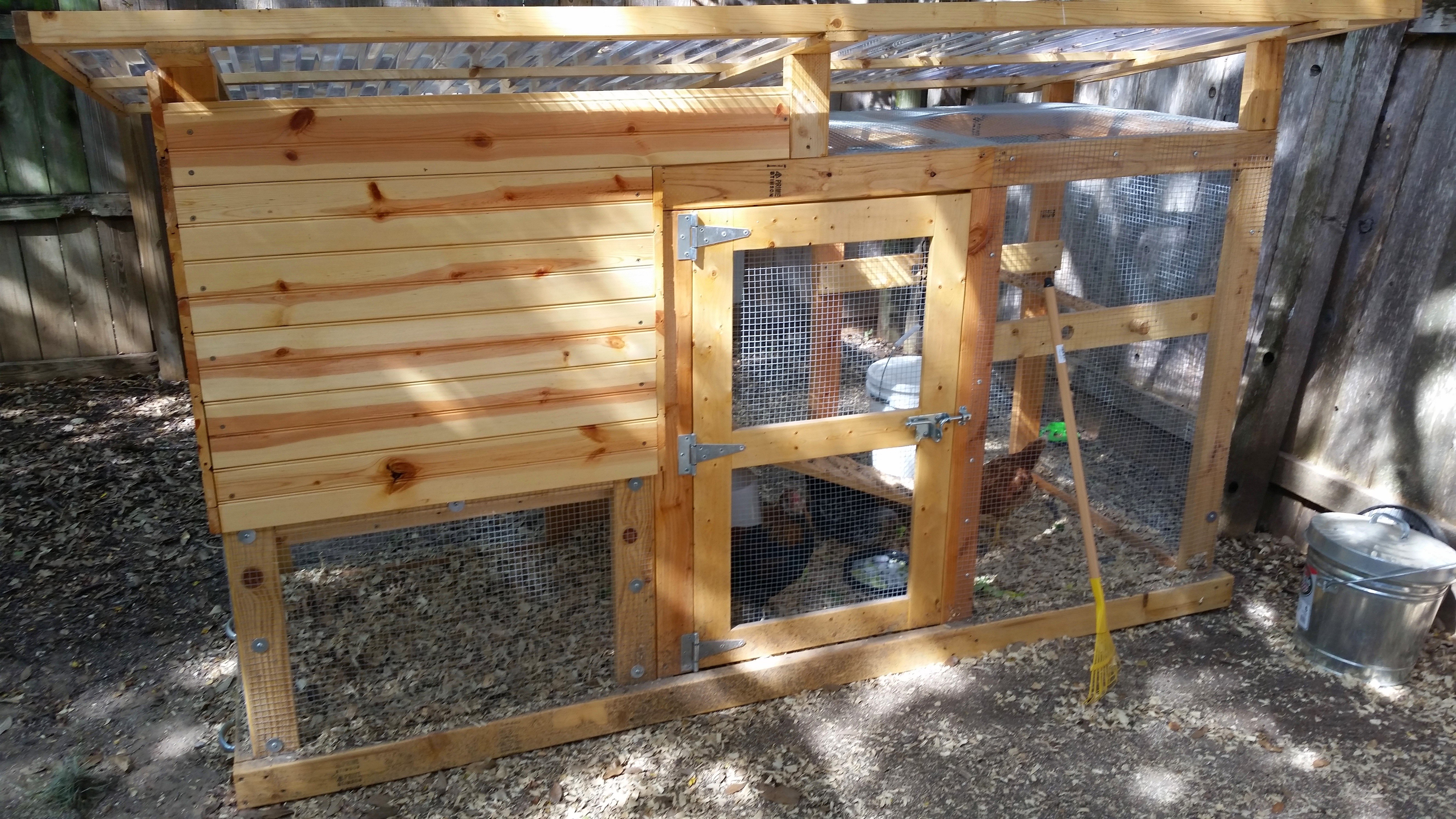 I get by with a little help from my friends.  Some very generous friends help me build this coop.  OK, well they mostly built it....but I helped!