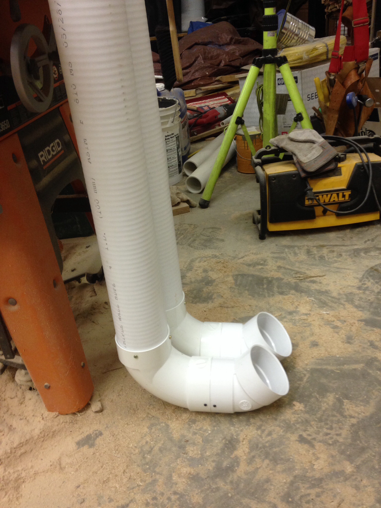 I made a couple feeders for grit and mash.