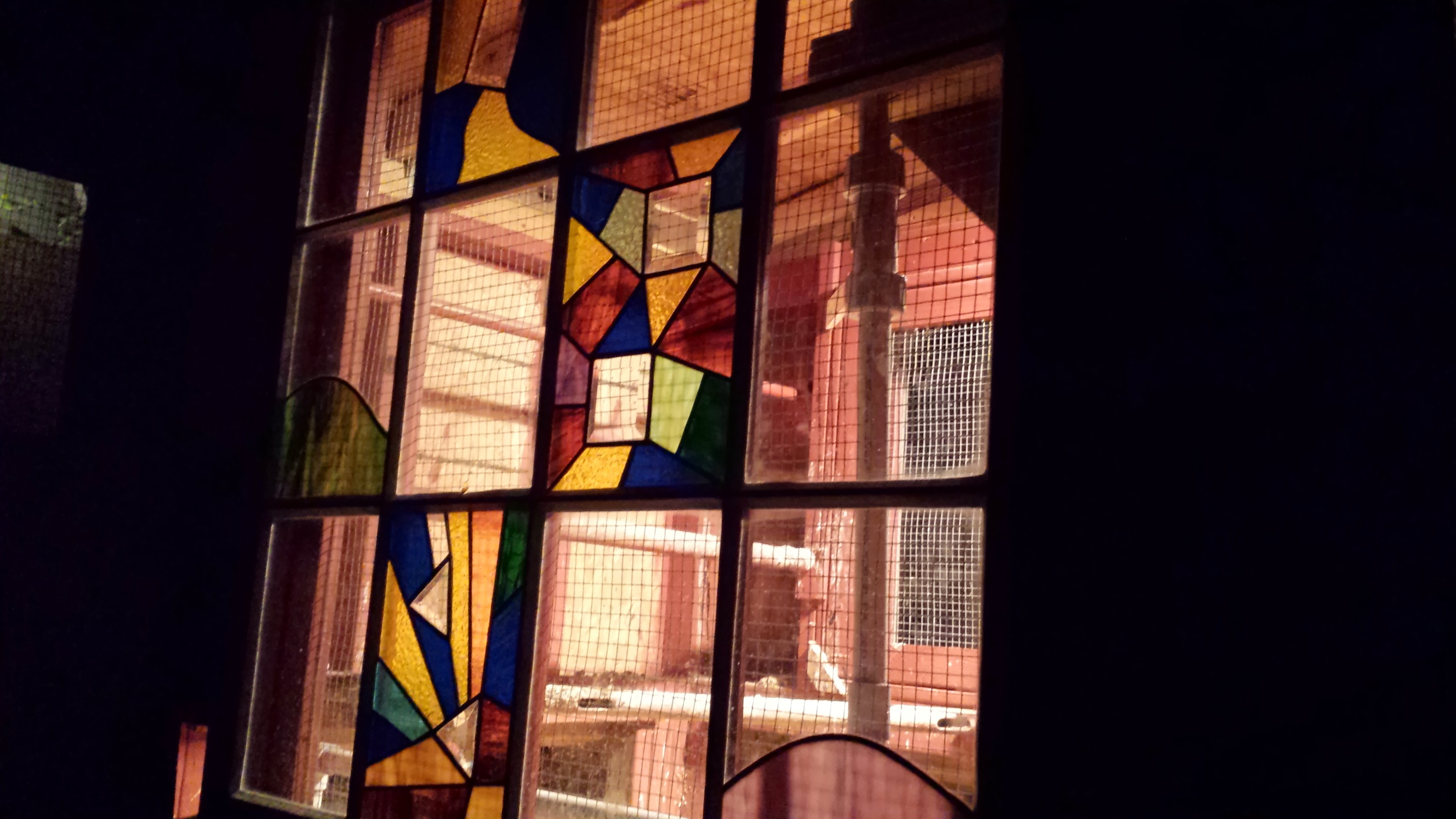I practiced some of my stained glass with a bunch of the glass scraps I had laying around.