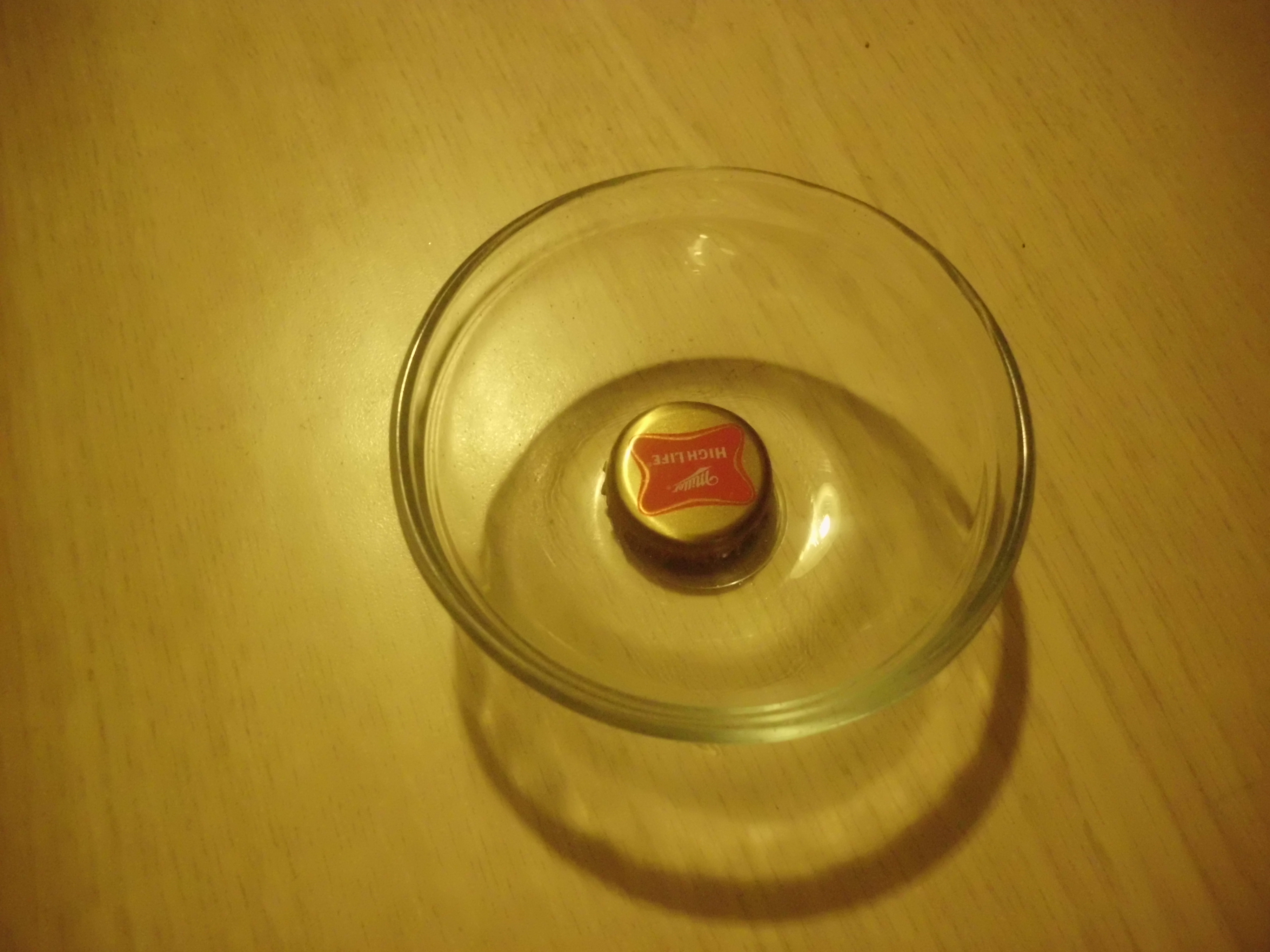 I put a bottle cap in the bowl to give a size idea of the bowl. The unhatched egg fit inside the cap perfectly.