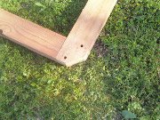 i put an angle yon the front so i can drag it if necessary. upright for door area attached.