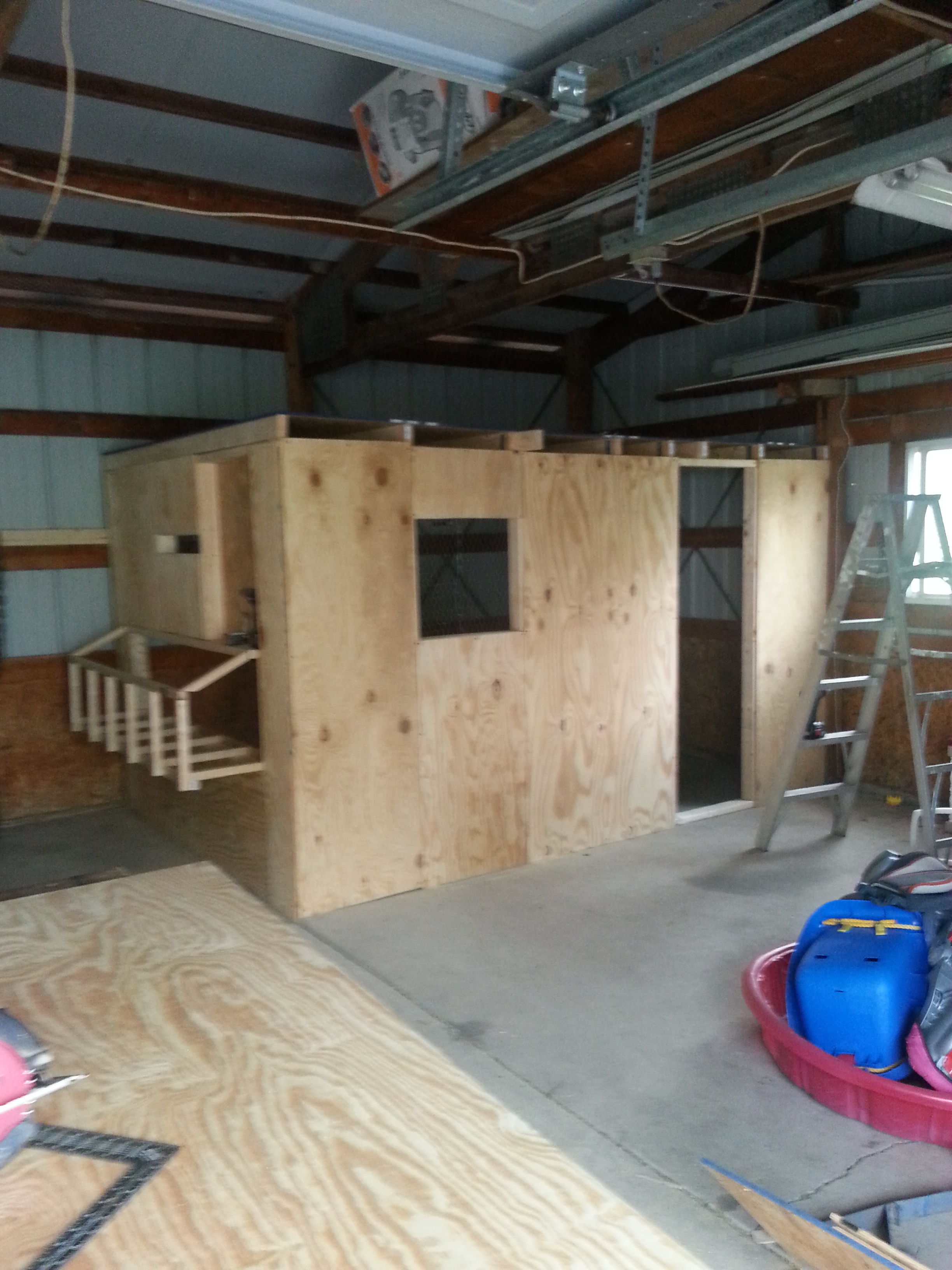 Inside and outside walls done