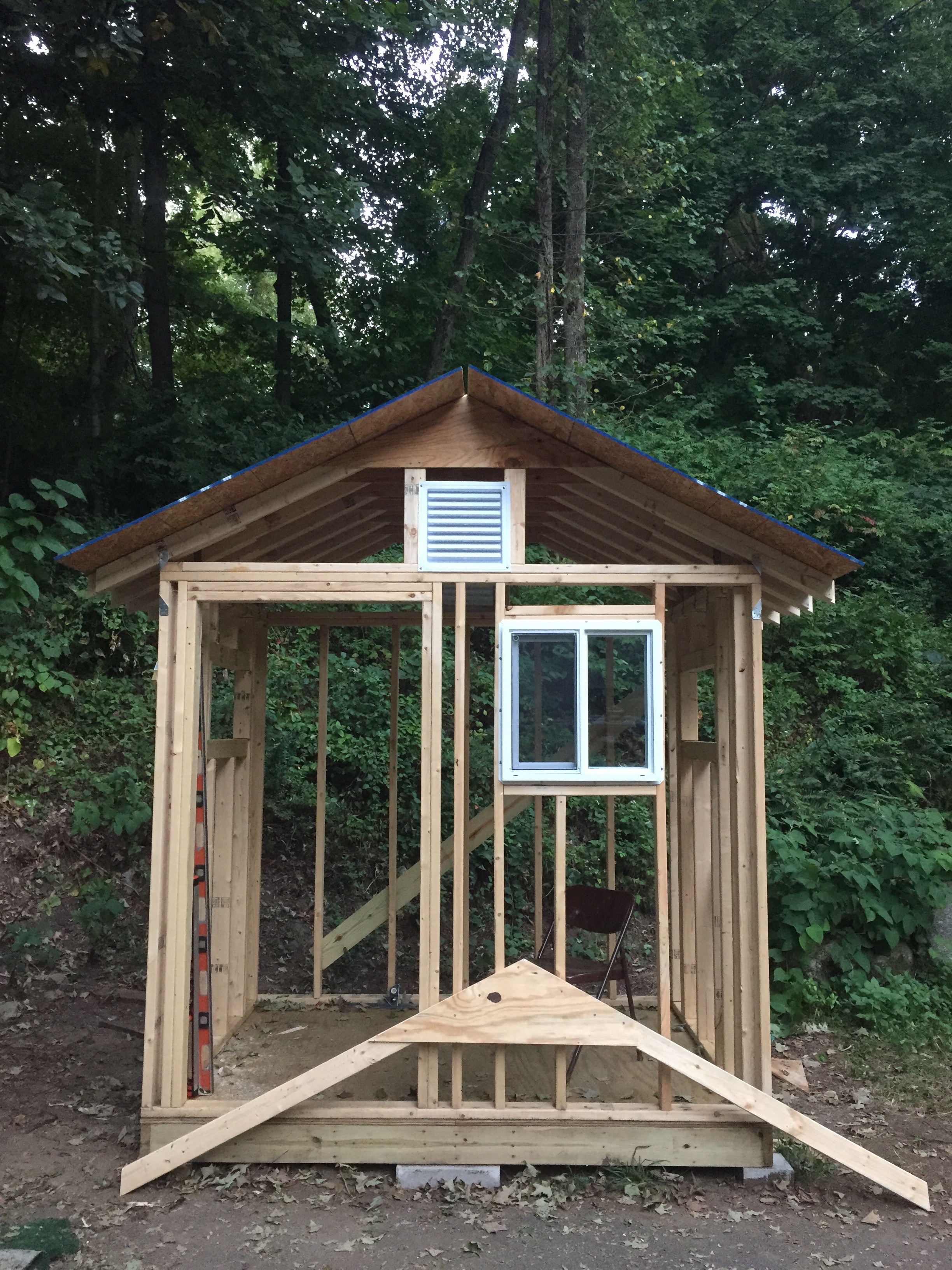 Installed the vents and windows.