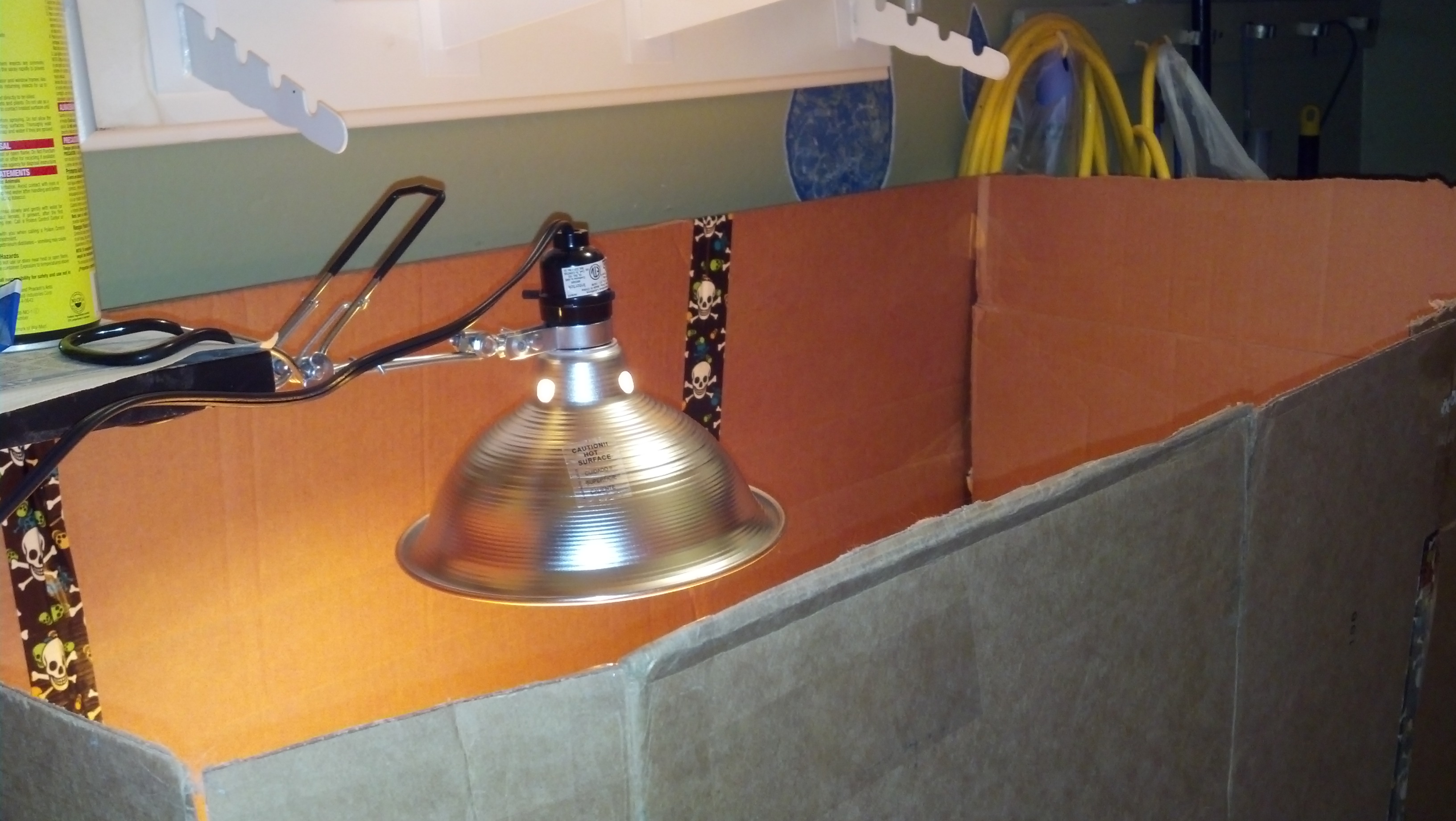 It is 2' x 4'....have it on top of my deep freezer in the small utility room off my kitchen.....