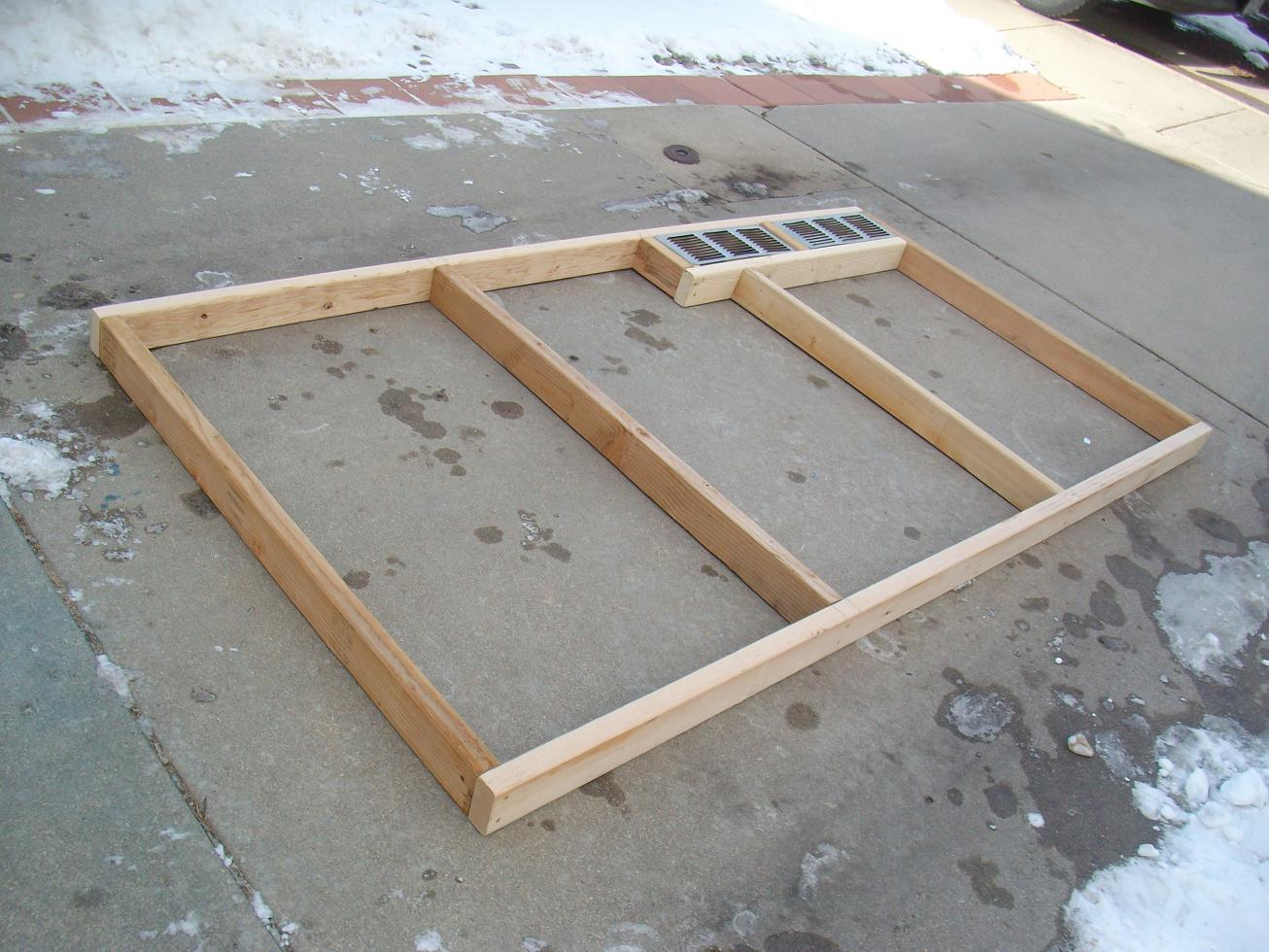 It turned out that I planned a coop that was too tall so I had to cut 12" out of the four studs.