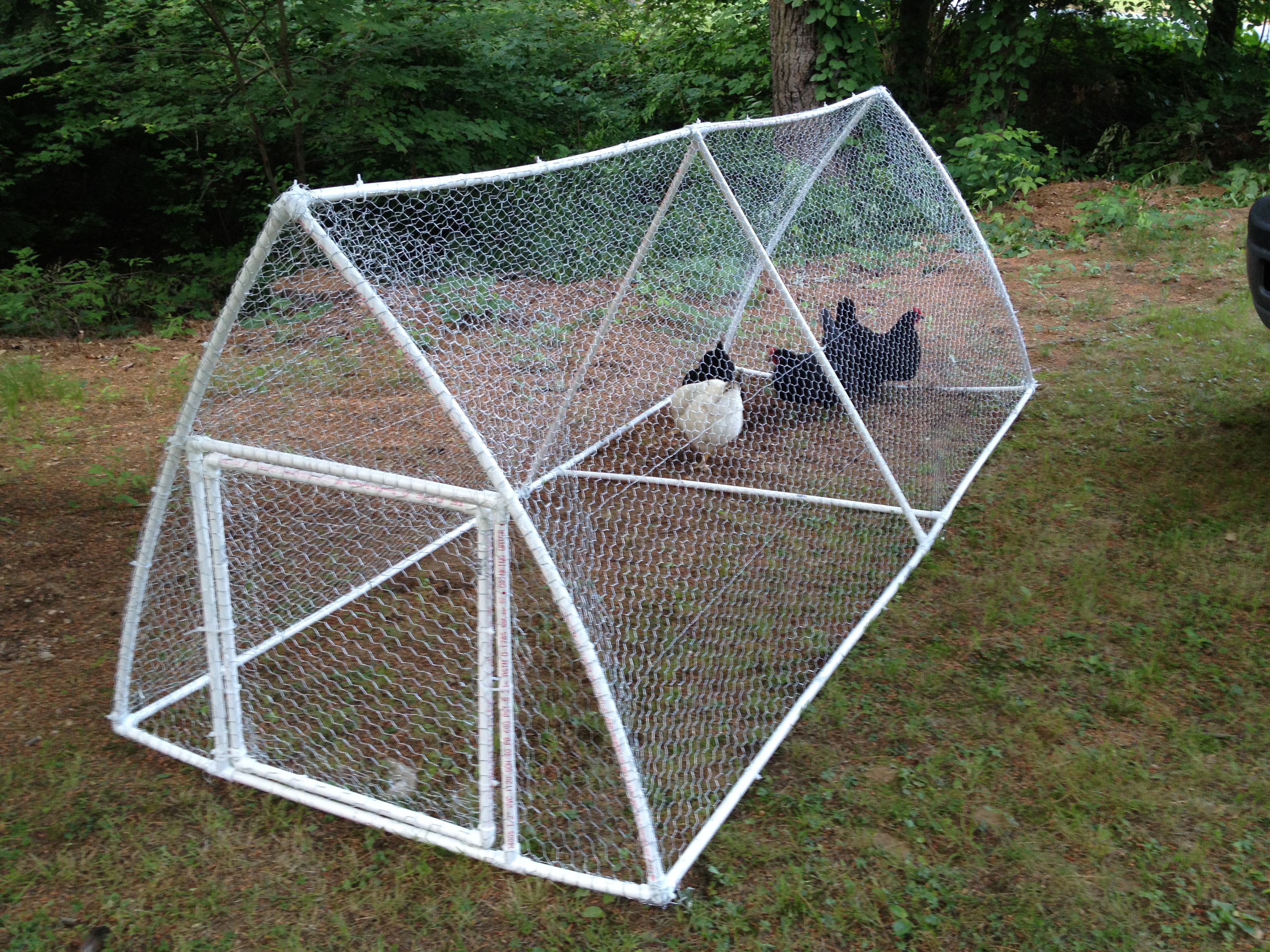 It's 4' wide by 10' long! Cost only $88 and 5-6 hours to make :)