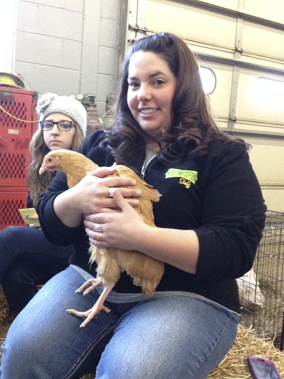 Jacey at at the Northwestern FFA Petting zoo!