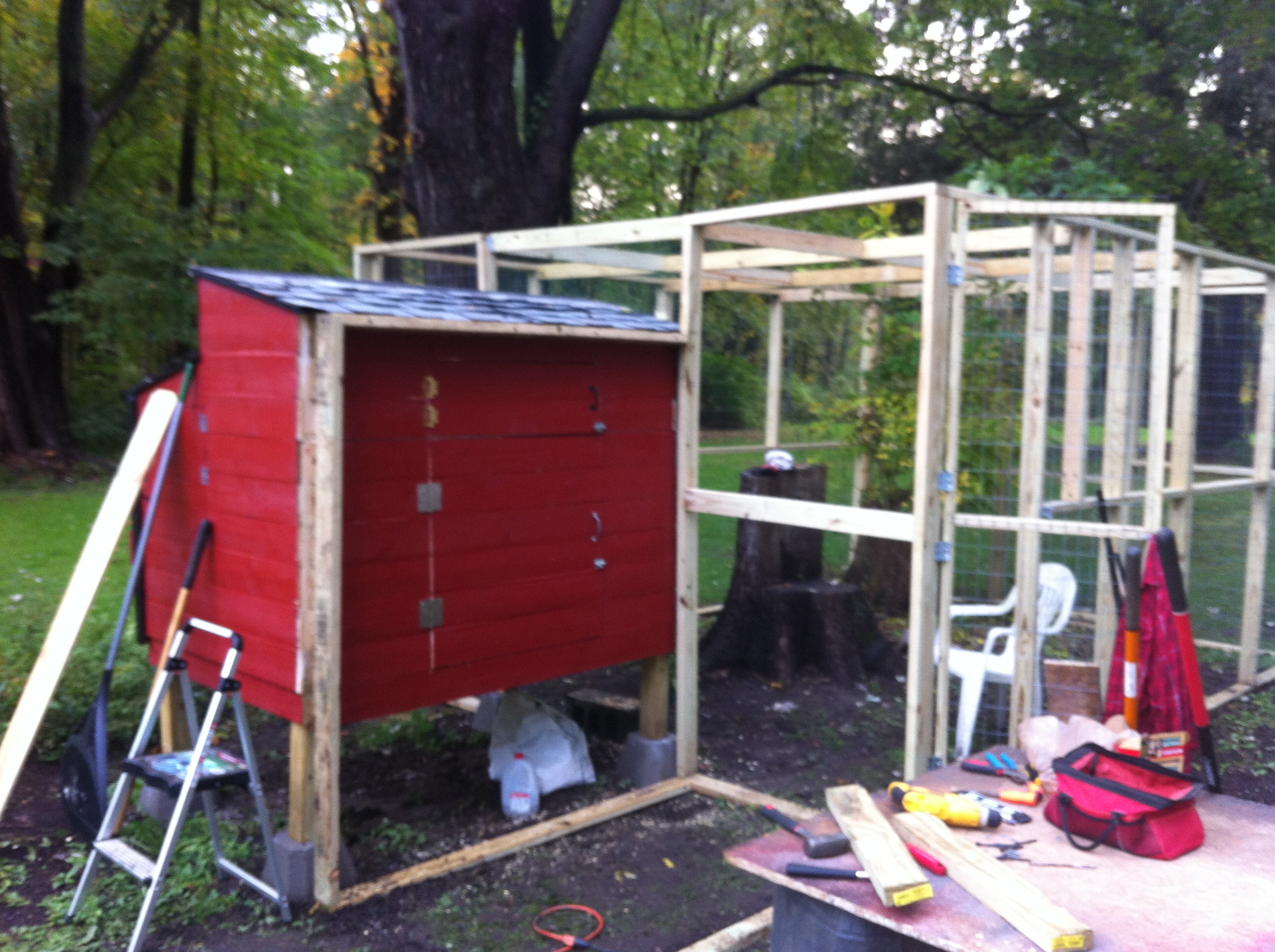 Just a simple enclosure with doors.