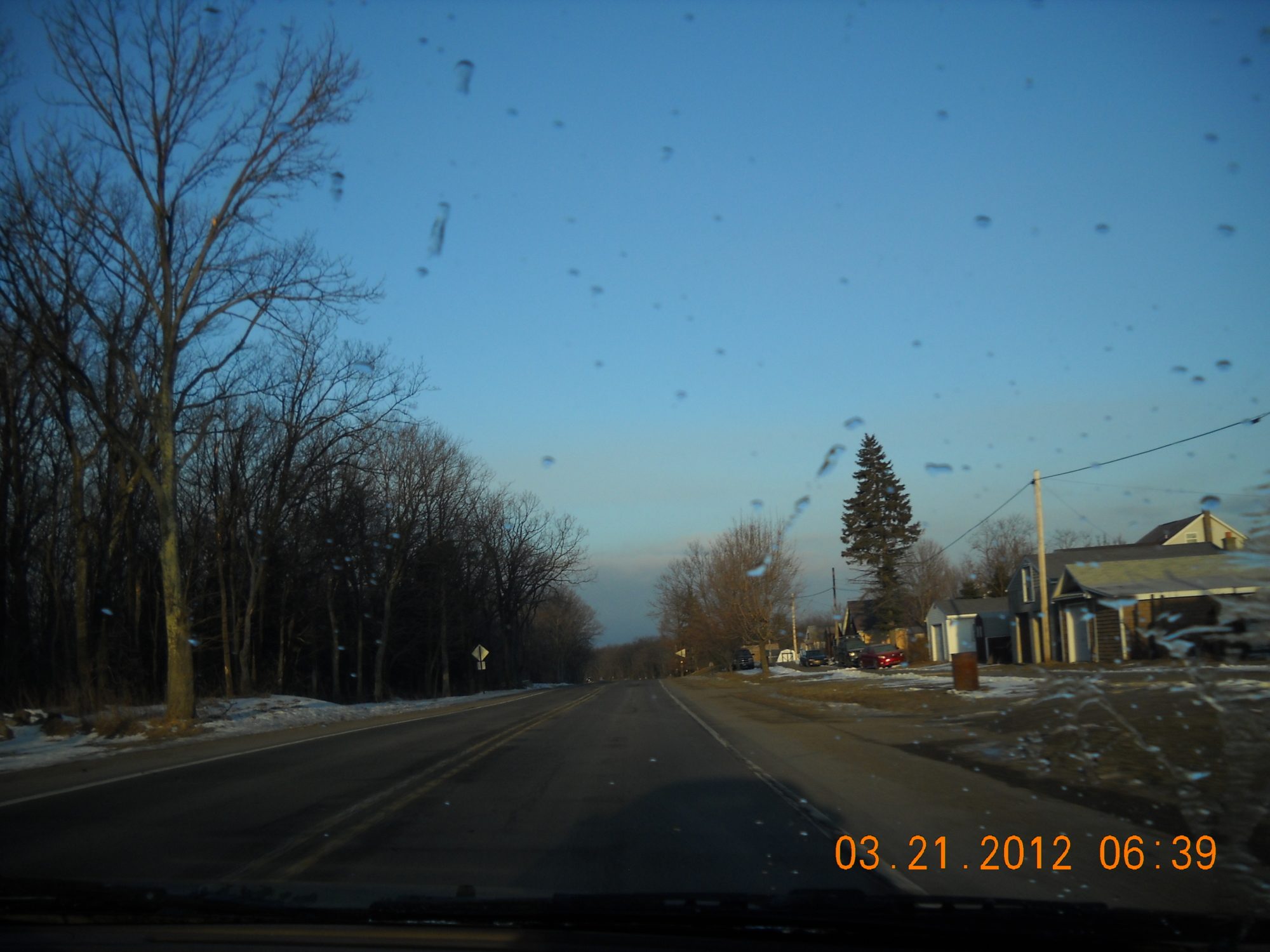 Just up the road.