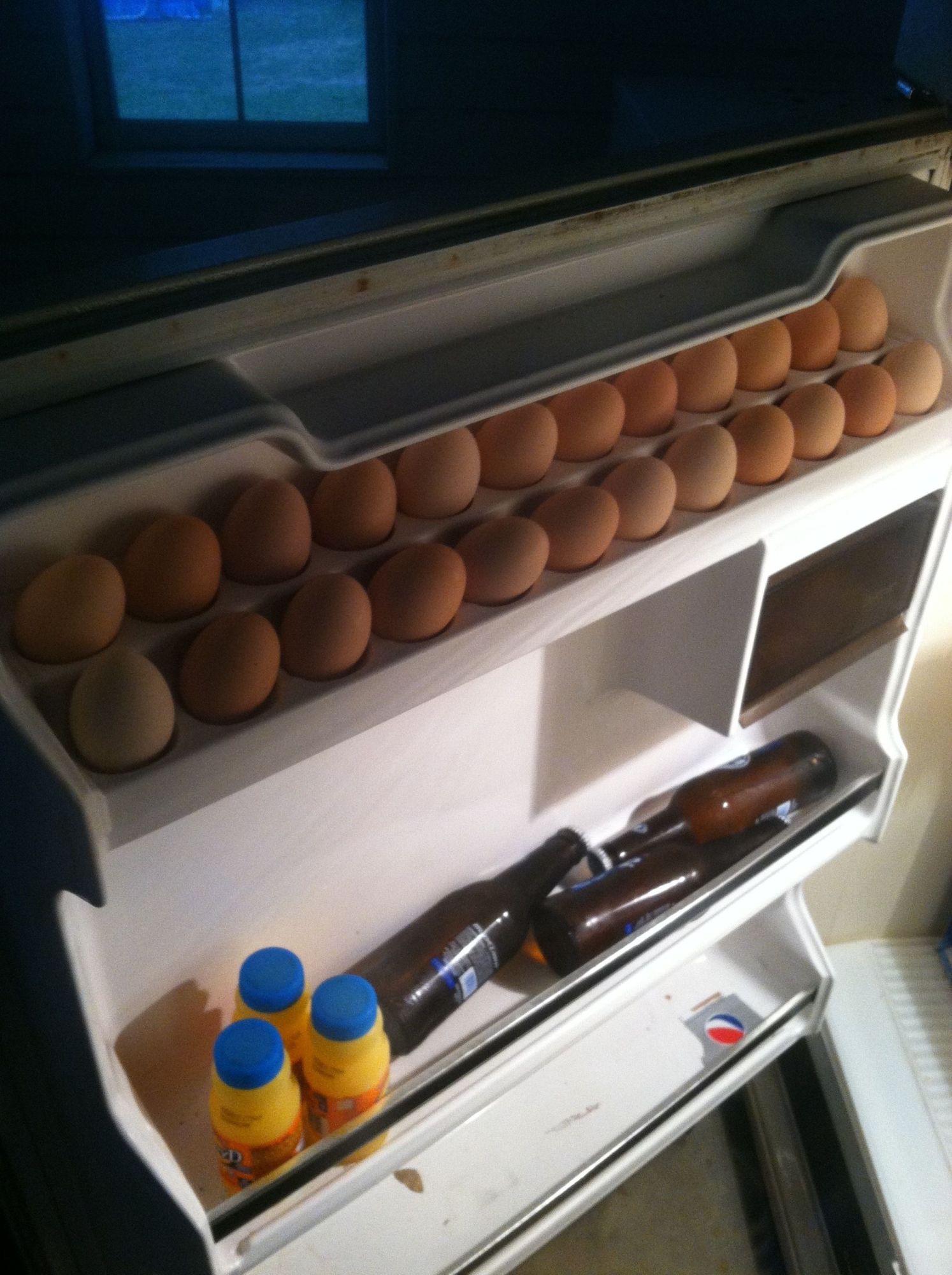 Keep the fridge full.