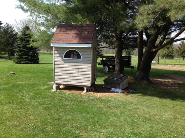 Kids playhouse turned into a coop