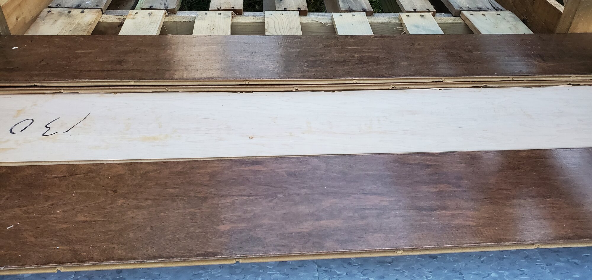 Laminate flooring for the duck-house