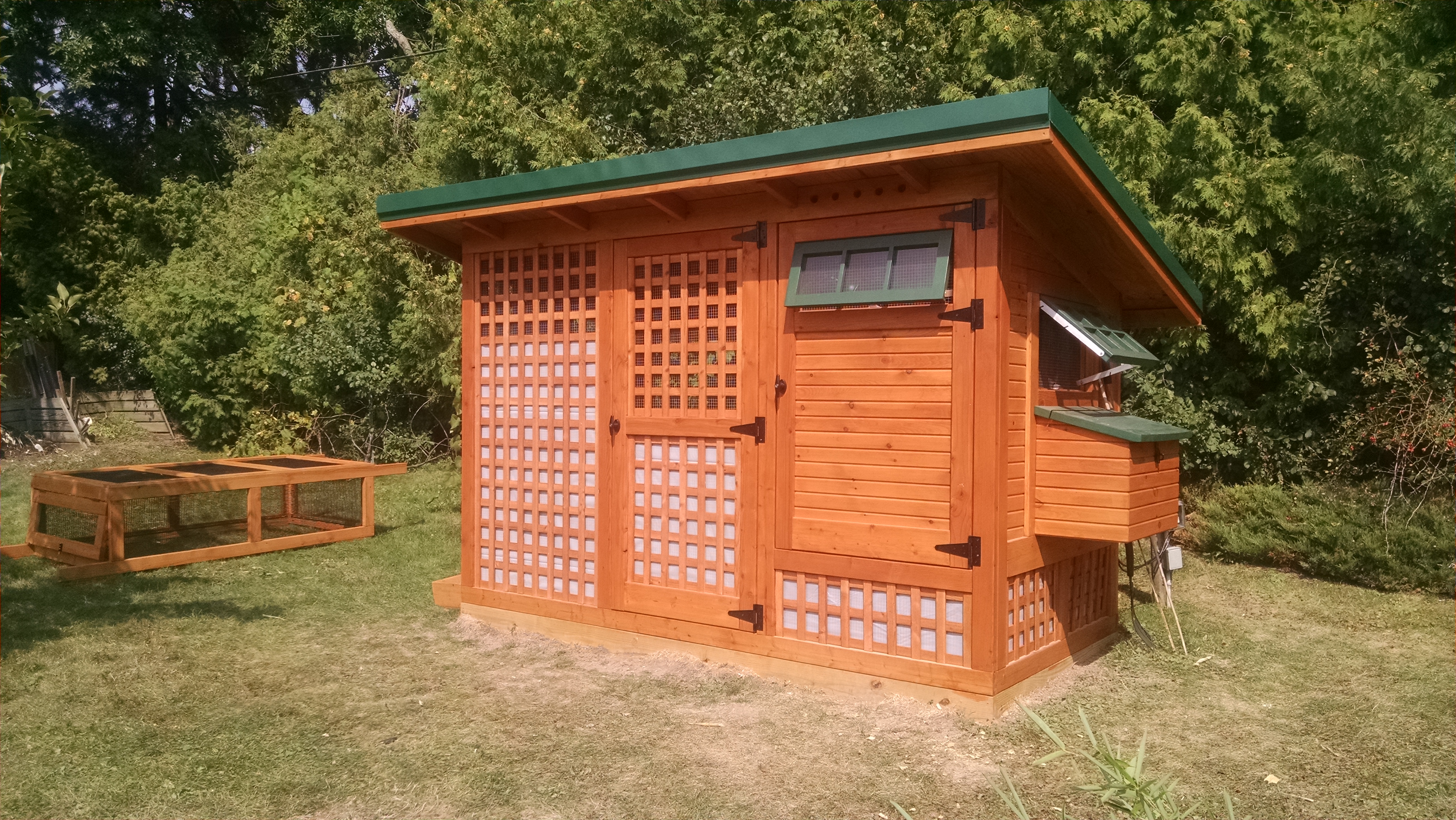 lattice panels with plastic for winter