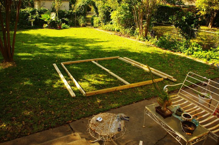 Laying out the frame.