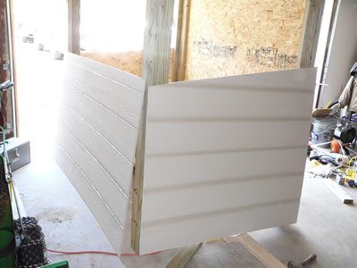 Left side and back seen here prior to hanging side