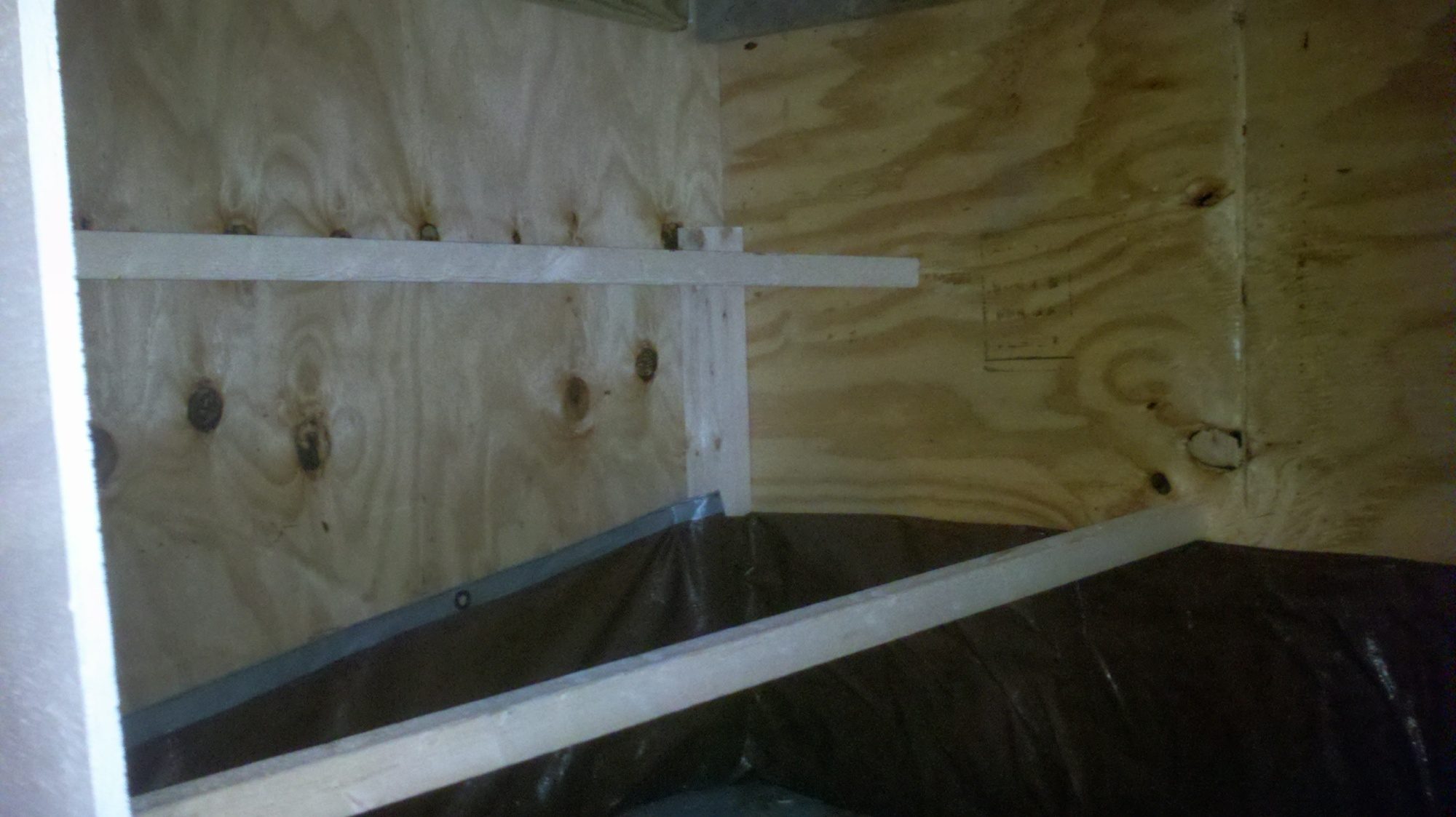Left side of the shelter