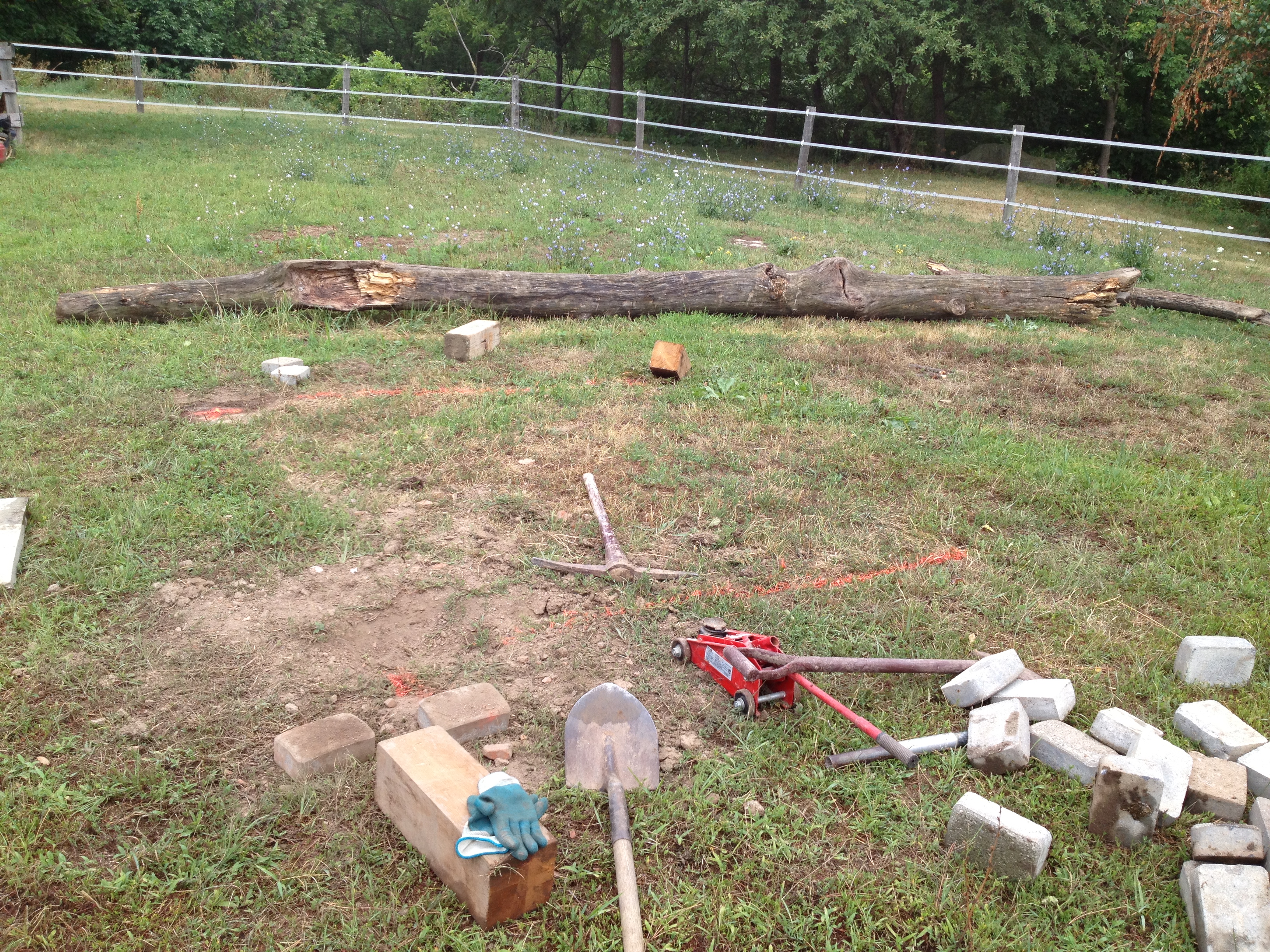 leveling the ground