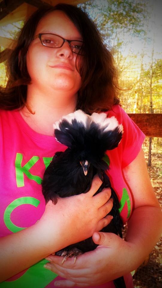*
Lilli with one of her cresteds...