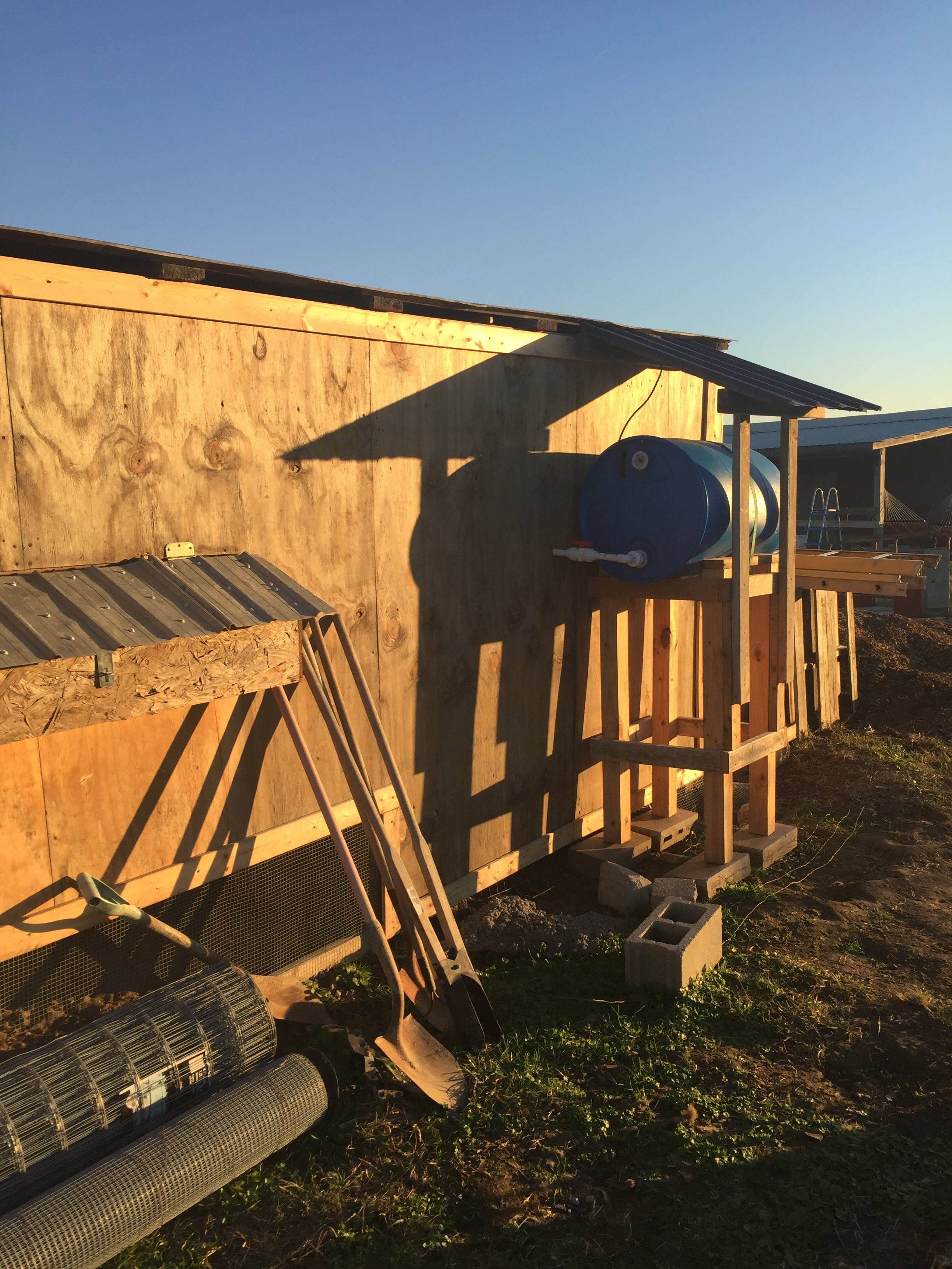 Lots of work to still be done. I believe my wife hates me now. I'm always it seem working on this chicken coop....when will it end.