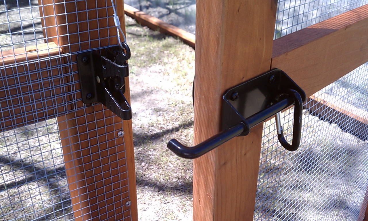 Main door latch open.