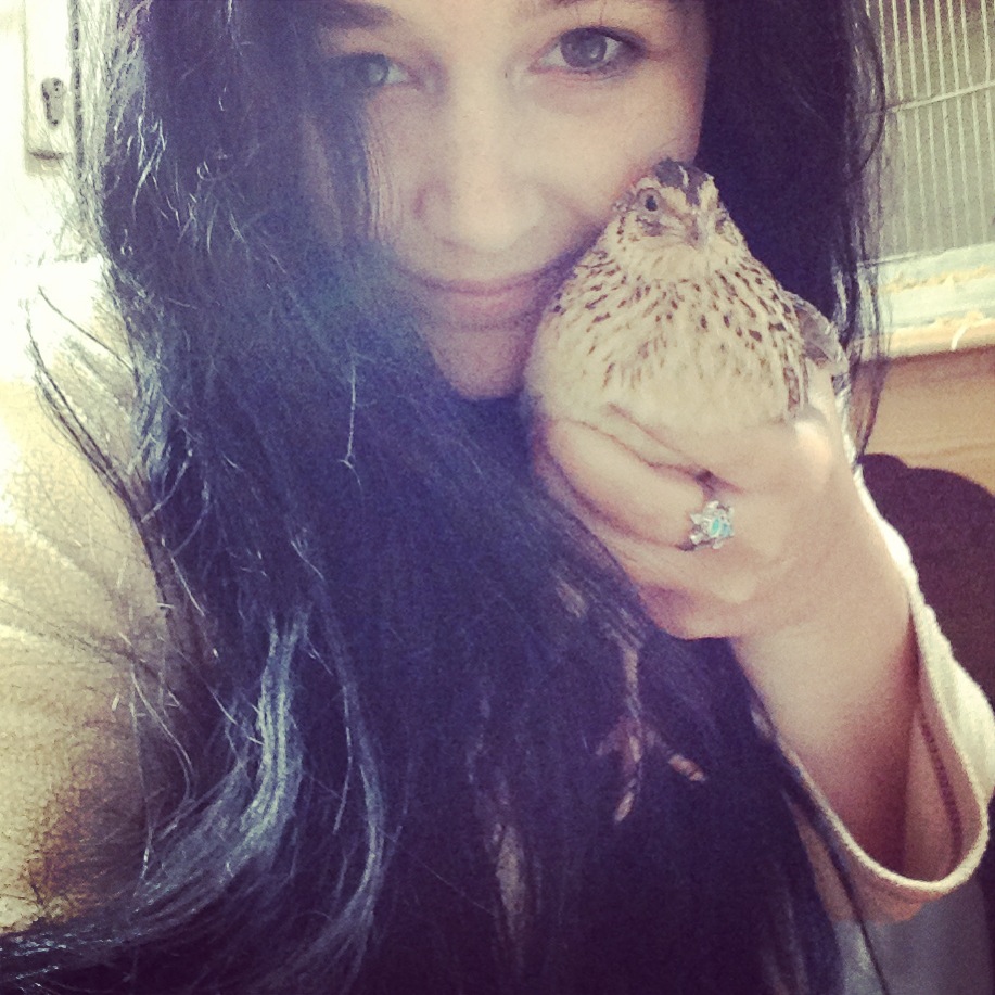 Me and my quail Betty