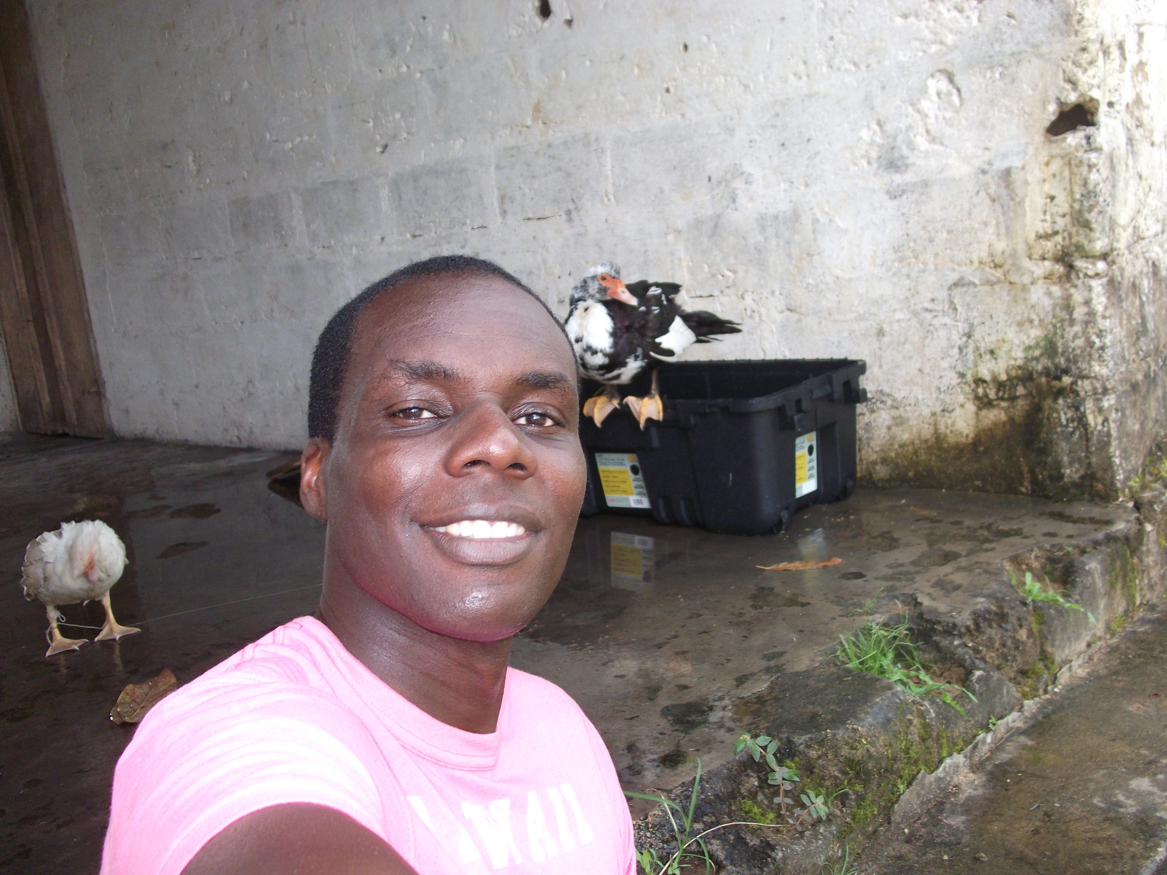 Me and the ducks hanging out..