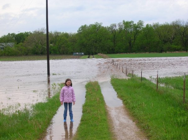 Me when I was 7 or 8 in front of the water.