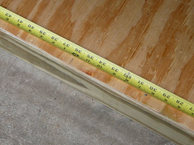 Measure and screw every 1' or so.