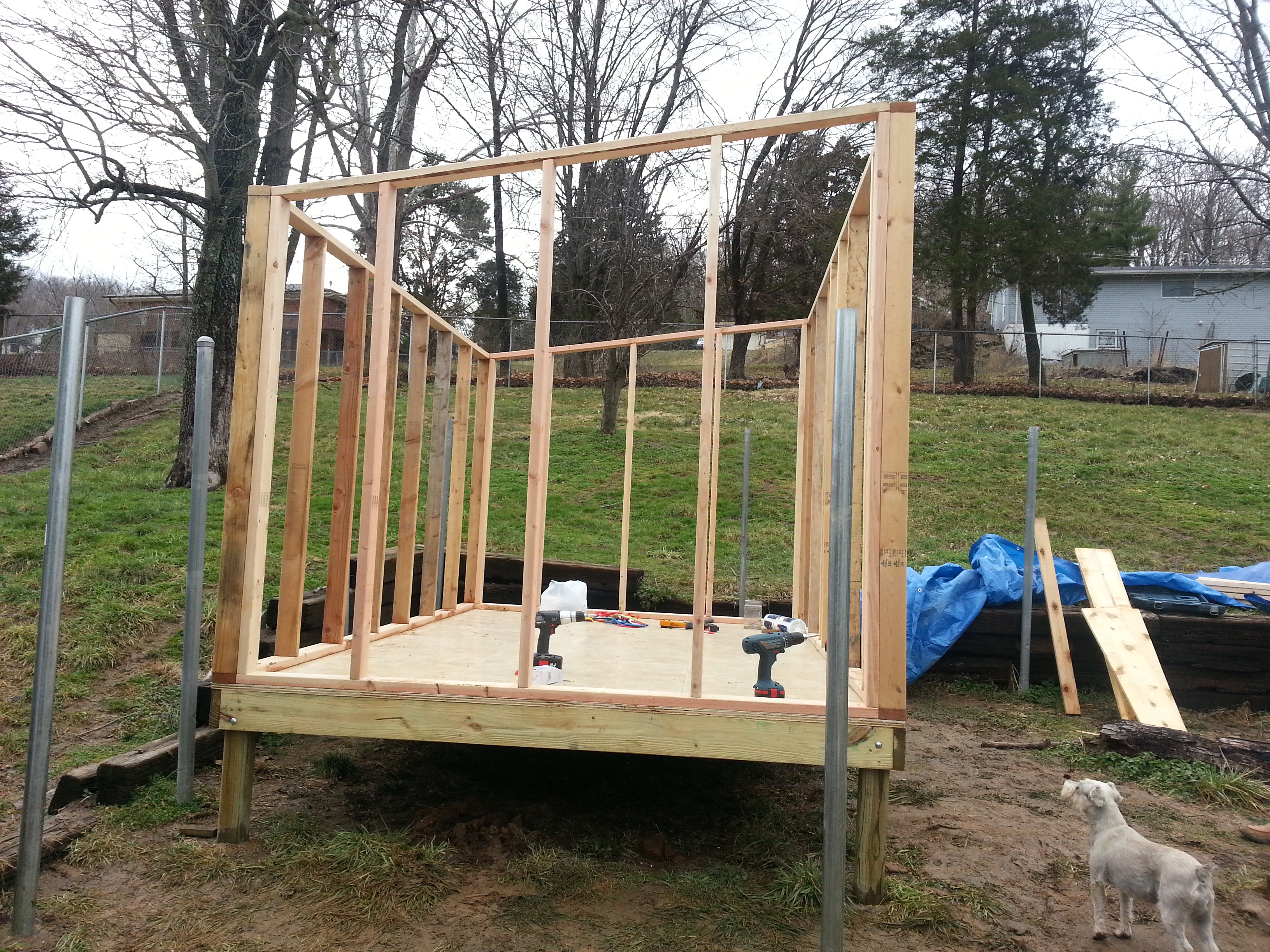 Measured for both sides 8' length using 20" centers.