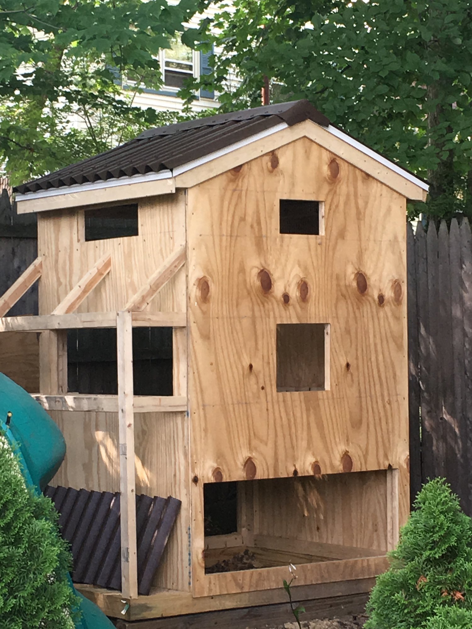 More sheathing completed