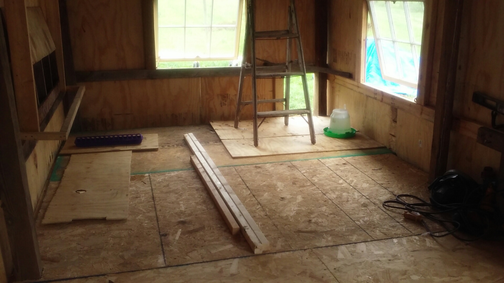 More work being done on inside.