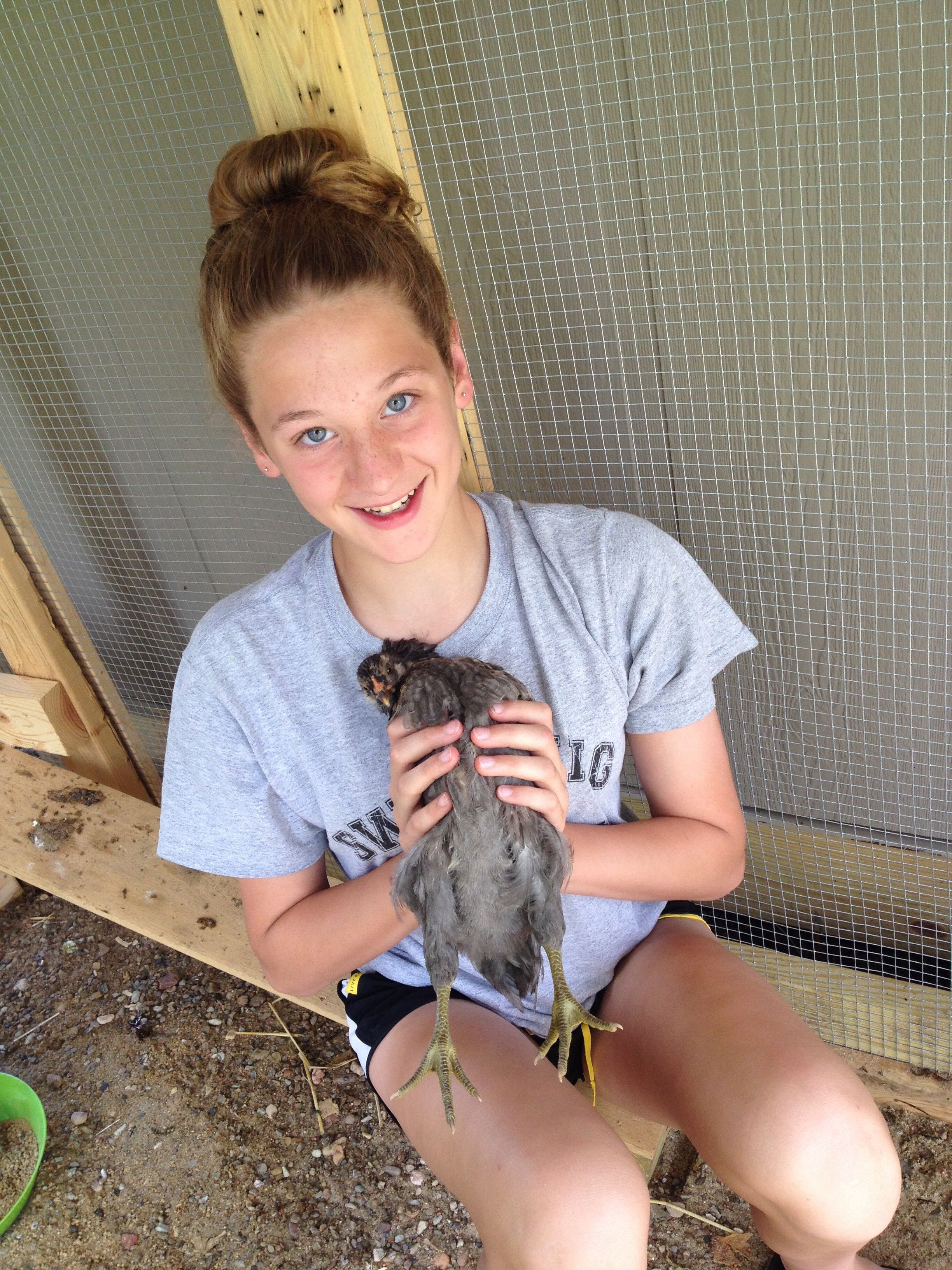 Morgan playing with Peep 7wks